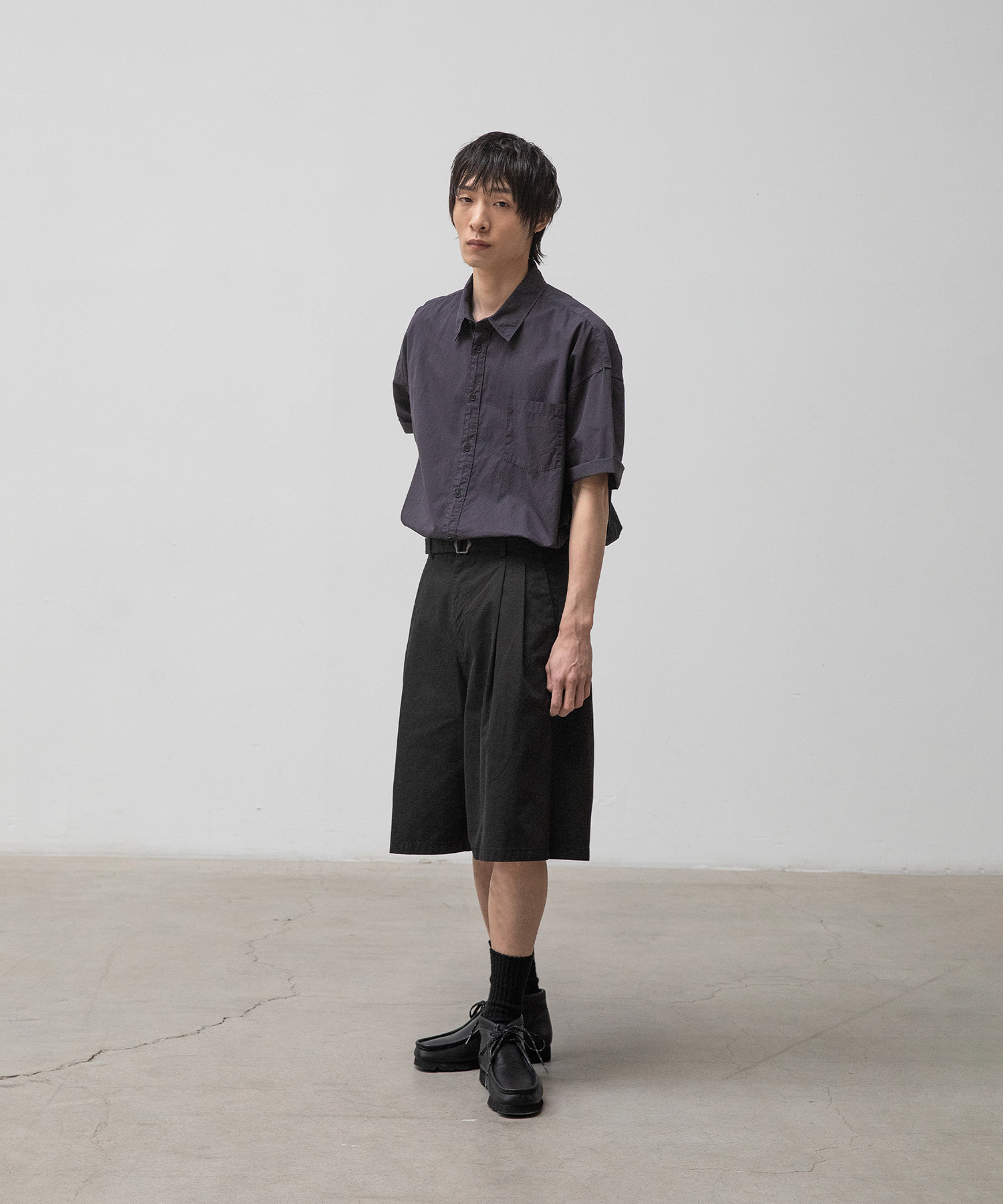 Hemingway Bermuda Pants (Black) - 어나더오피스