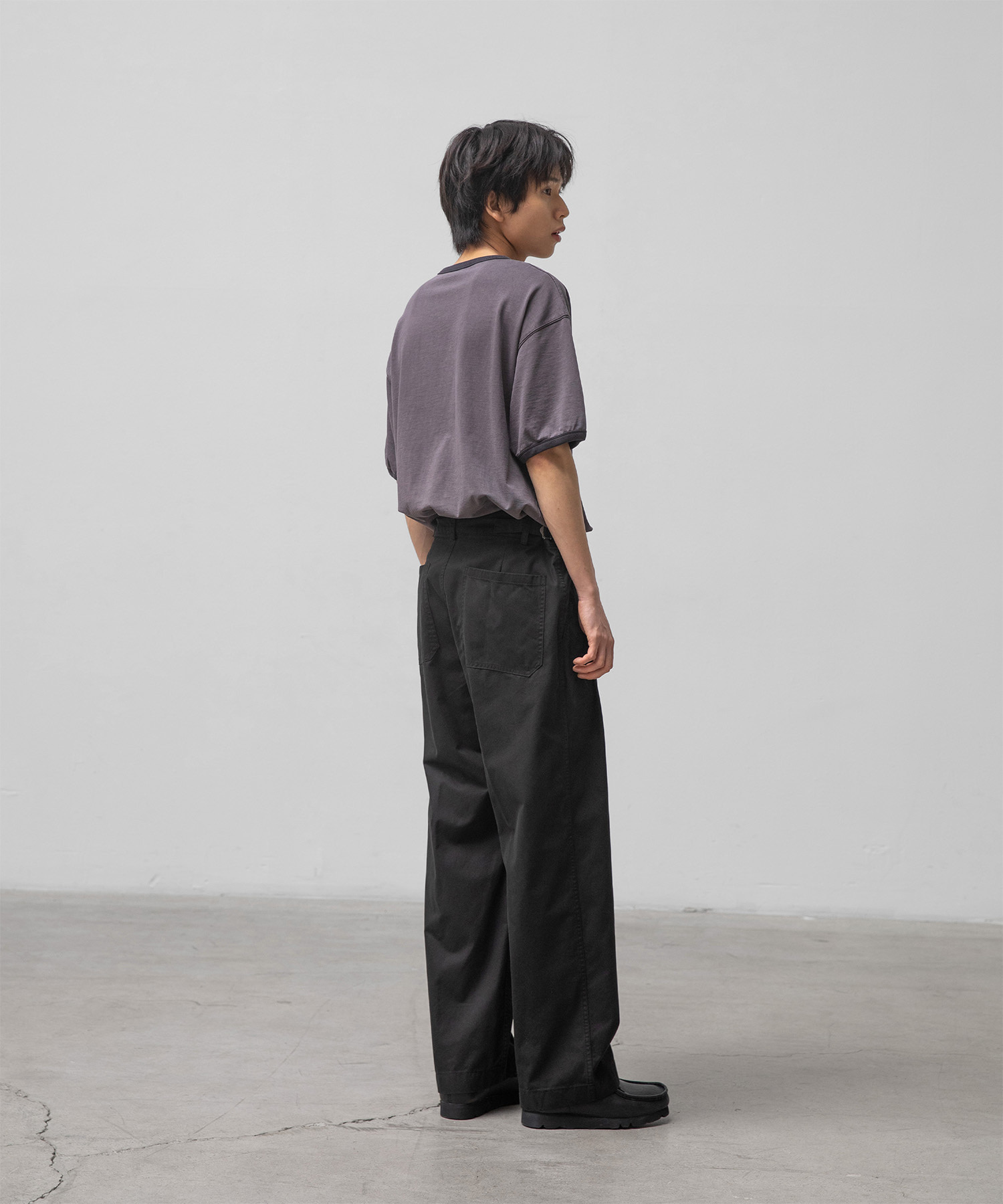 パンツ ANOTHER OFFICE Santiago Garment Pants MUSINSA | ANOTHER OFFICE [SS] Santiago Slacks Standard (Black)