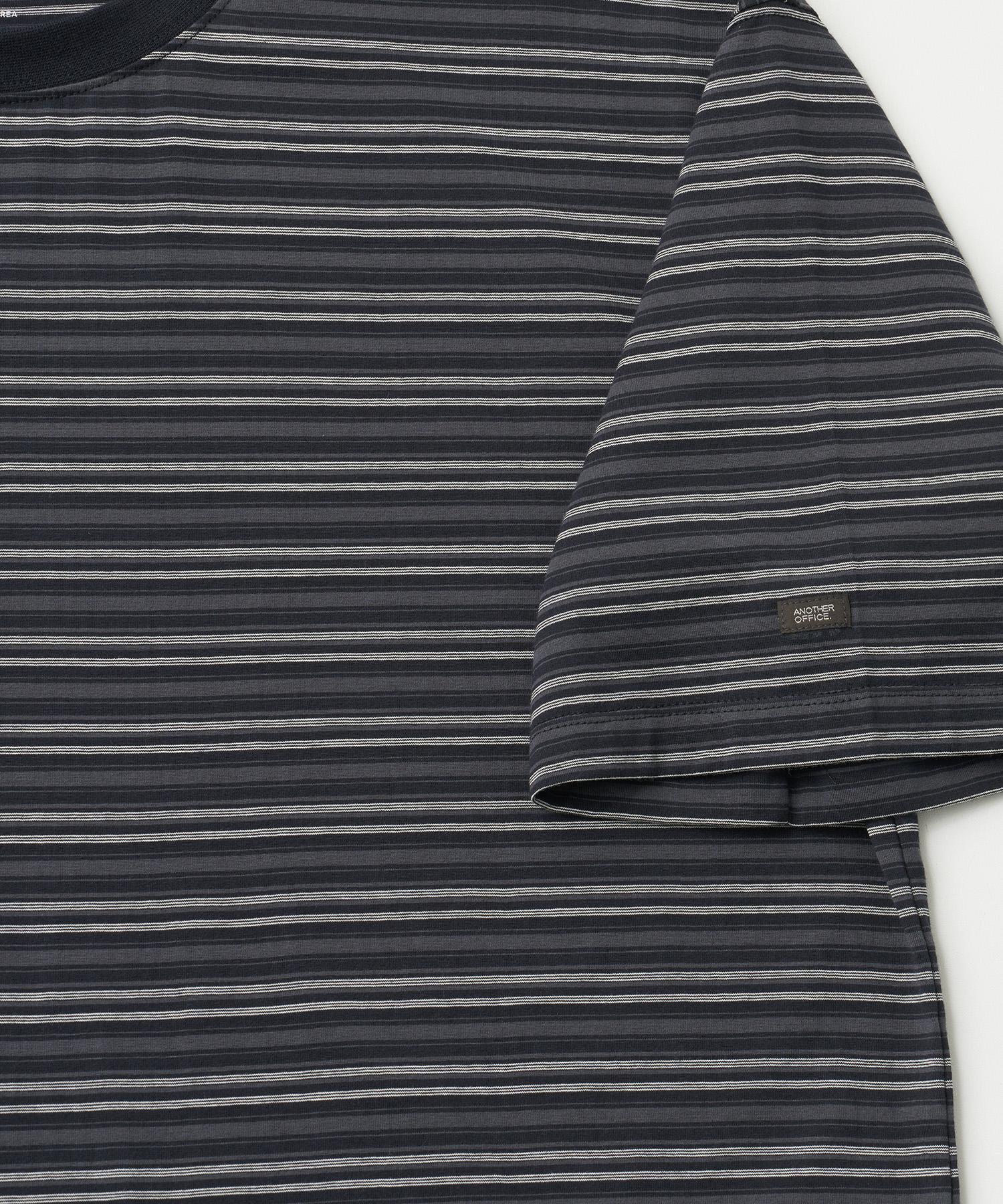 Zephyr Stripe Short Sleeve T (Dark Navy) - 어나더오피스
