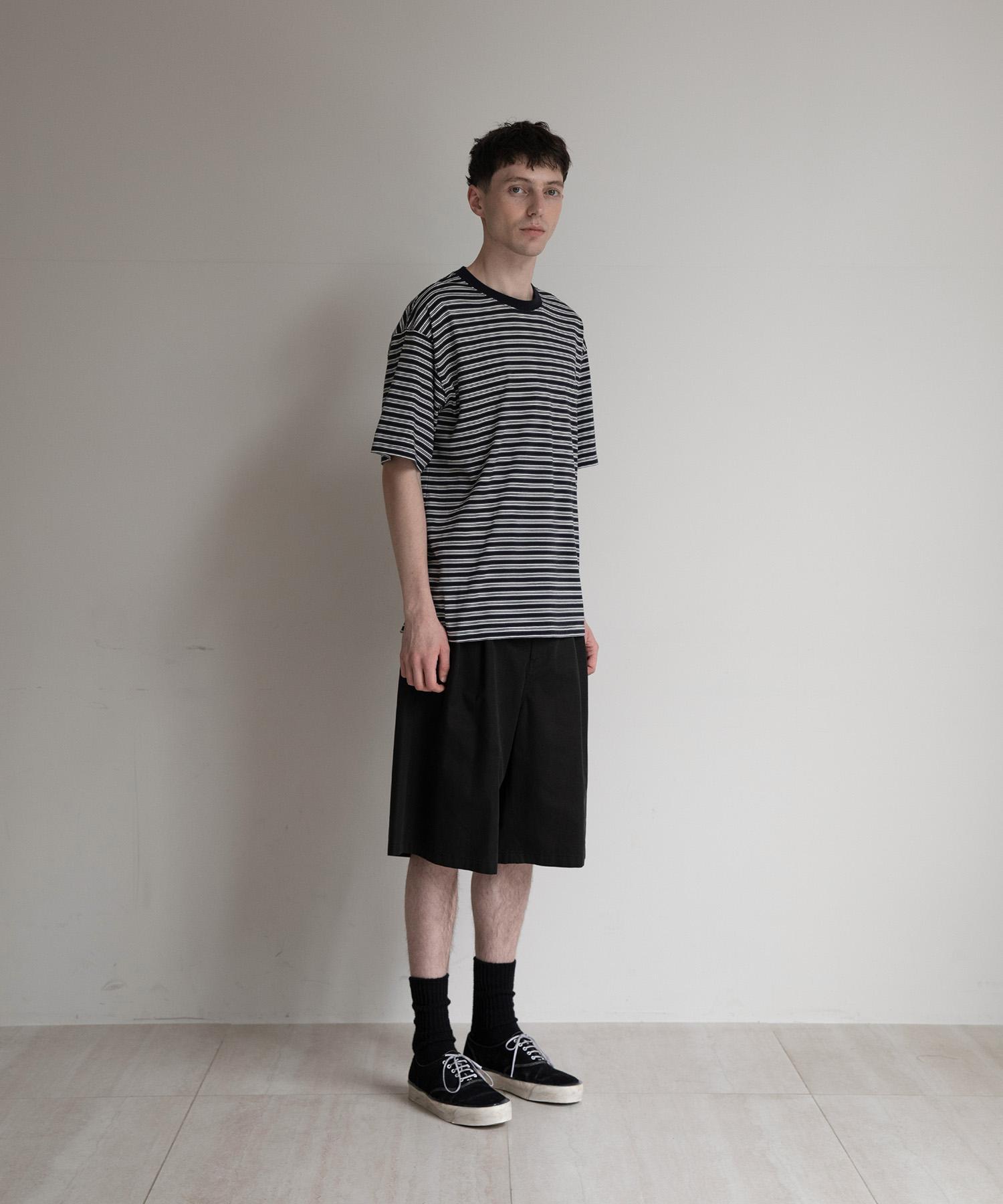 Zephyr Stripe Short Sleeve T (Navy) - 어나더오피스