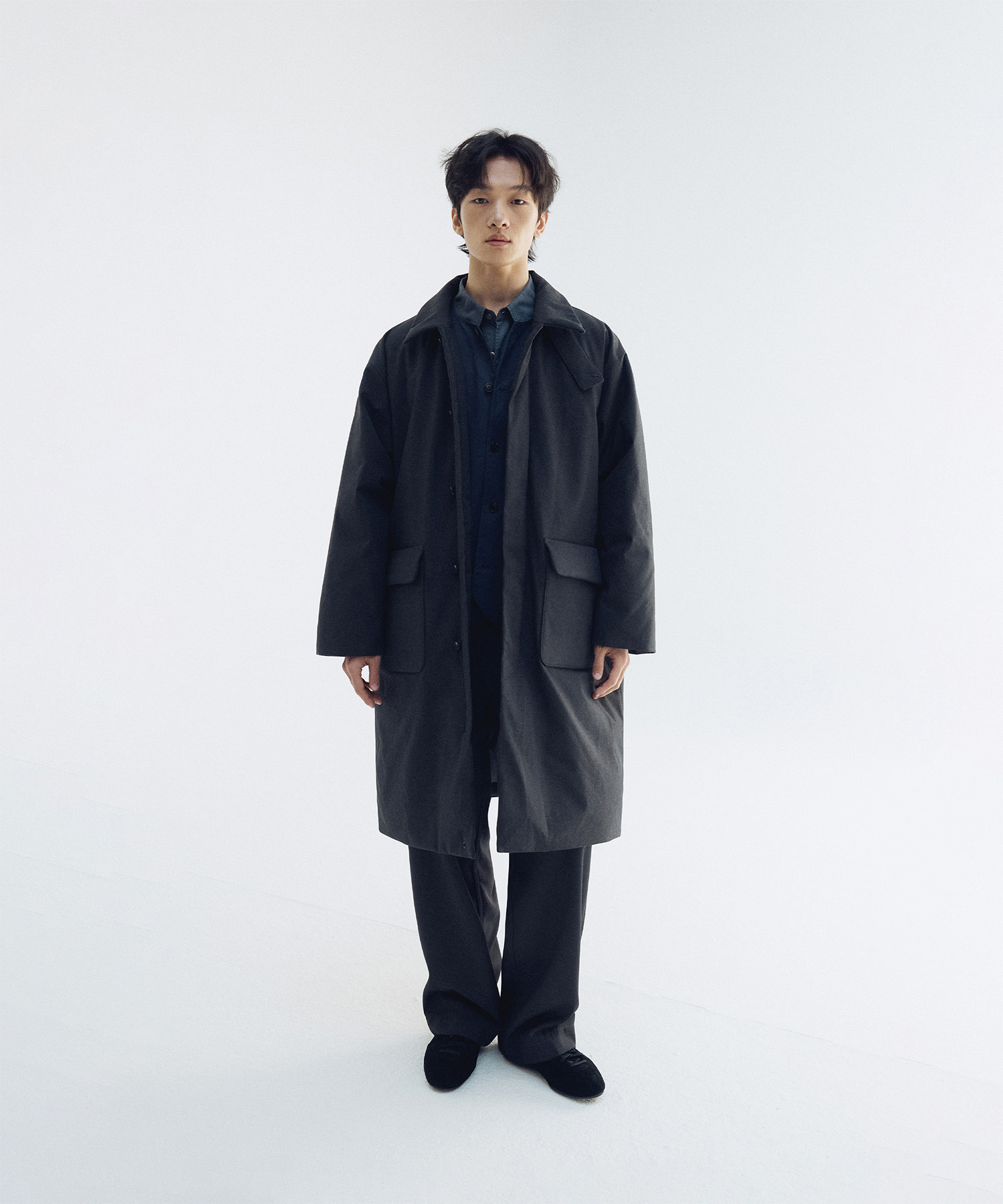 ANOTHER OFFICE Ample Down Long Coat サイズ2 Ample Down Long Coat (Charcoal) - 어나더오피스