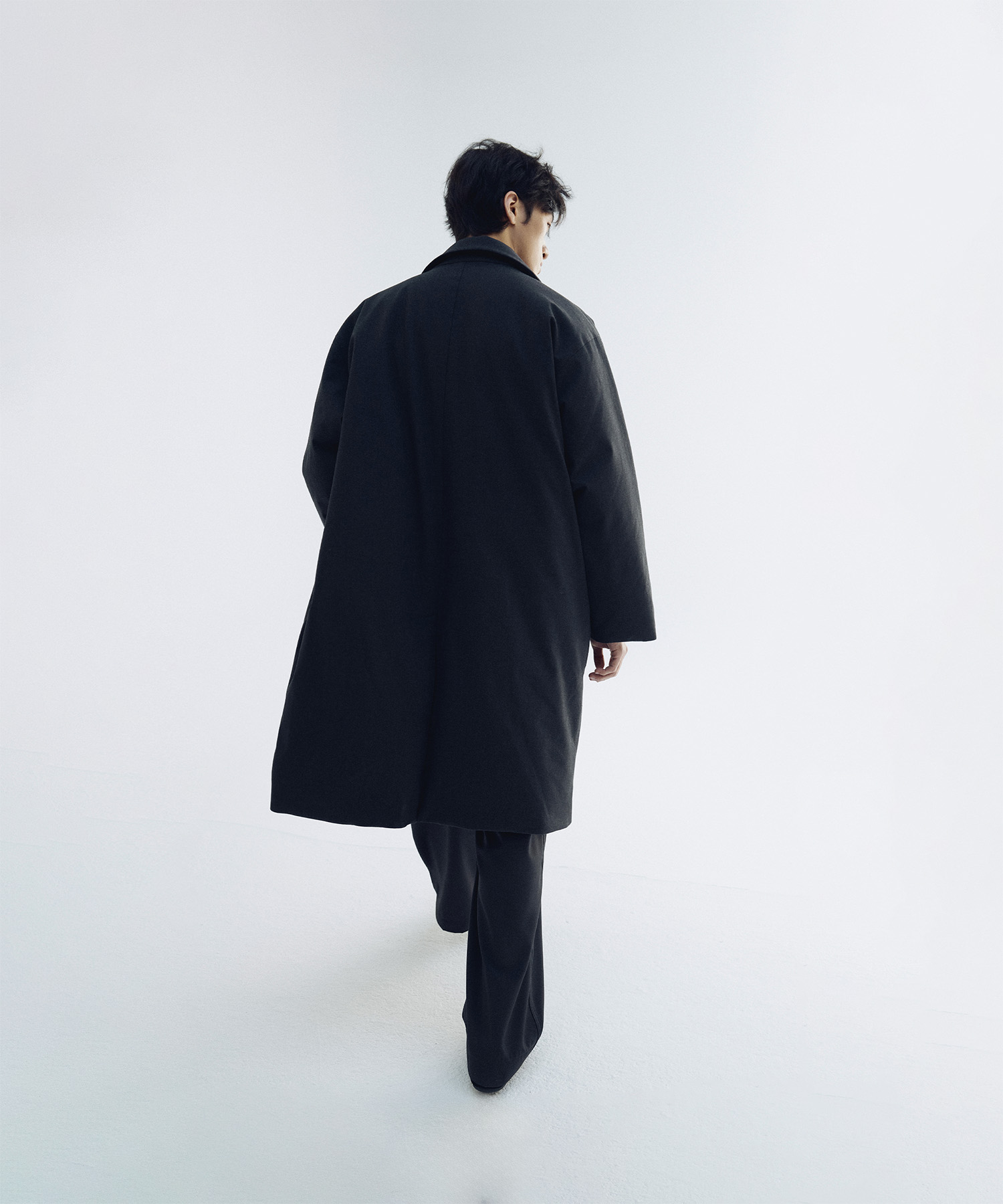 Ample Down Long Coat (Charcoal) - 어나더오피스
