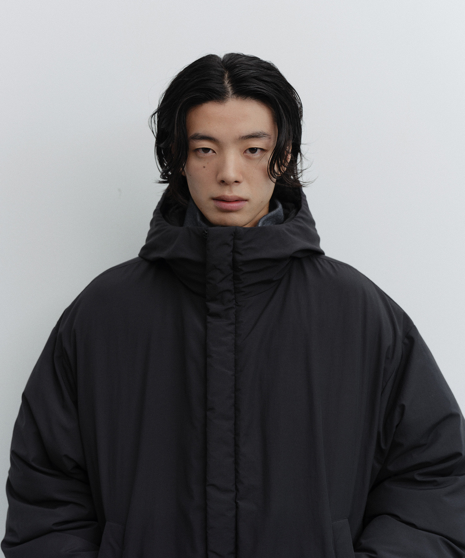 ANOTHER OFFICE　man Down Jacket black MUSINSA公式 | ANOTHER OFFICE Snowman Hooded Down Jacket (Black)