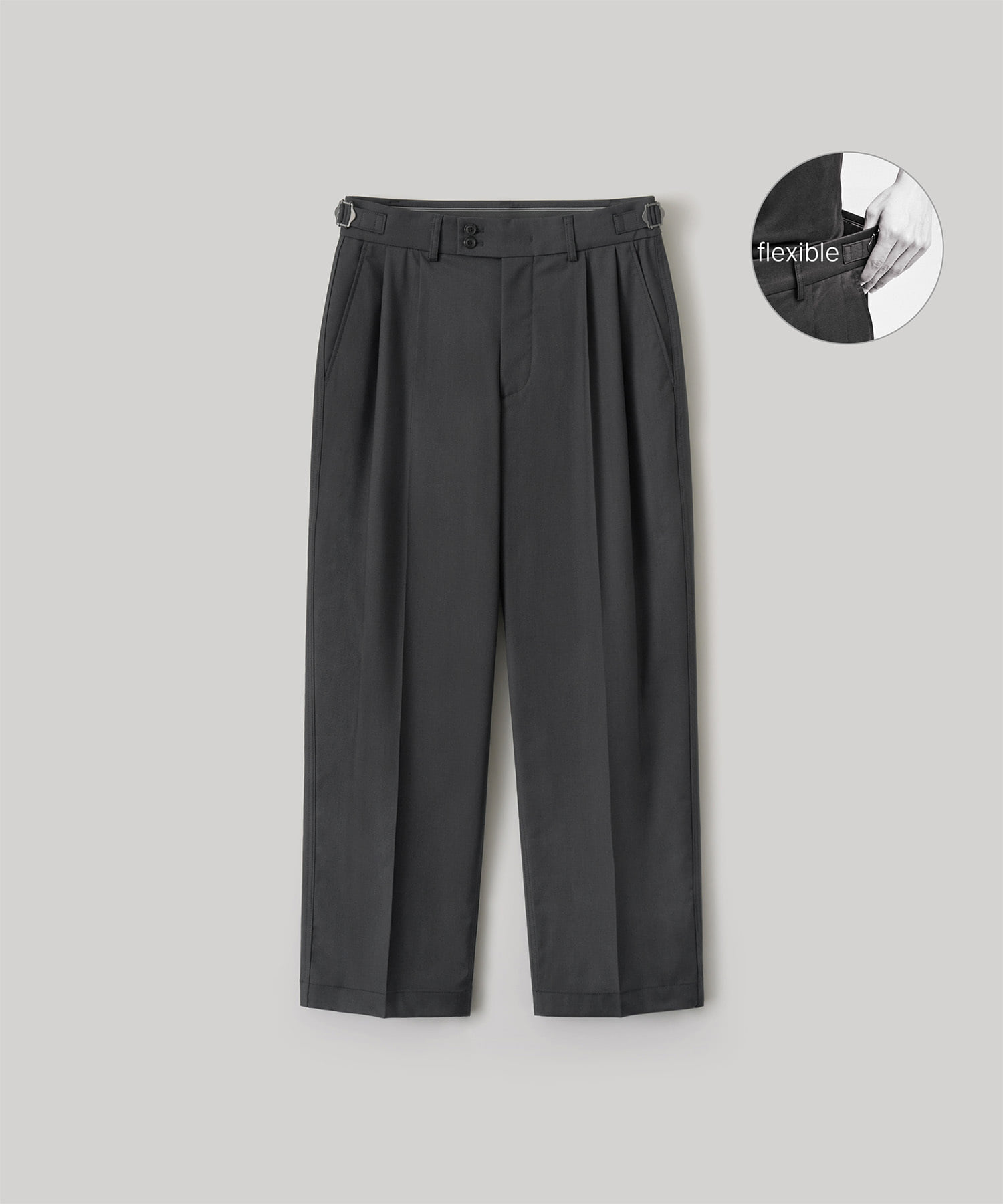 SS] Santiago Slacks Flexible (Graphite) - 어나더오피스