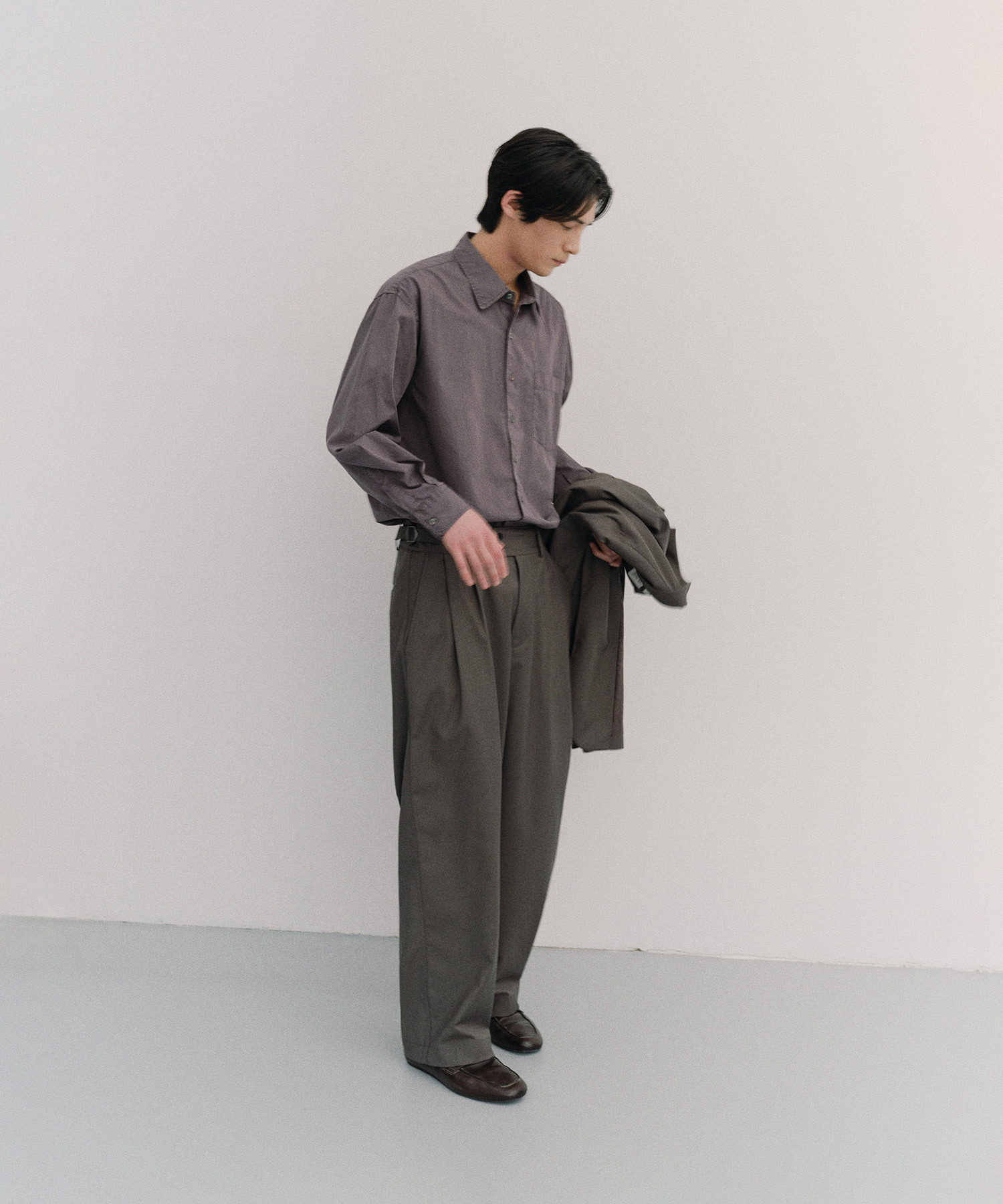SS] Santiago Slacks (Olive Gray) - 어나더오피스