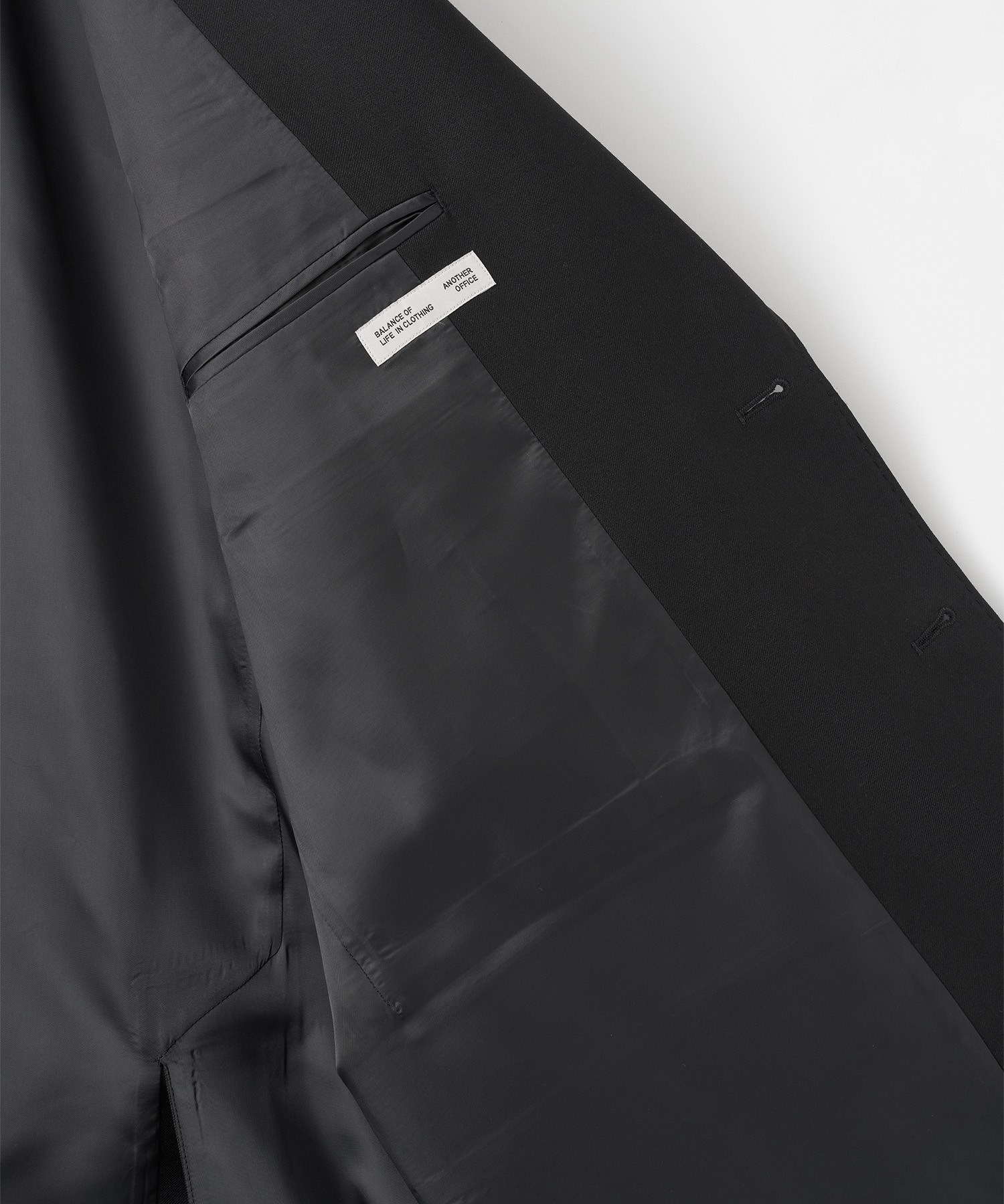 Legacy Single Wool Blazer (Black) - 어나더오피스