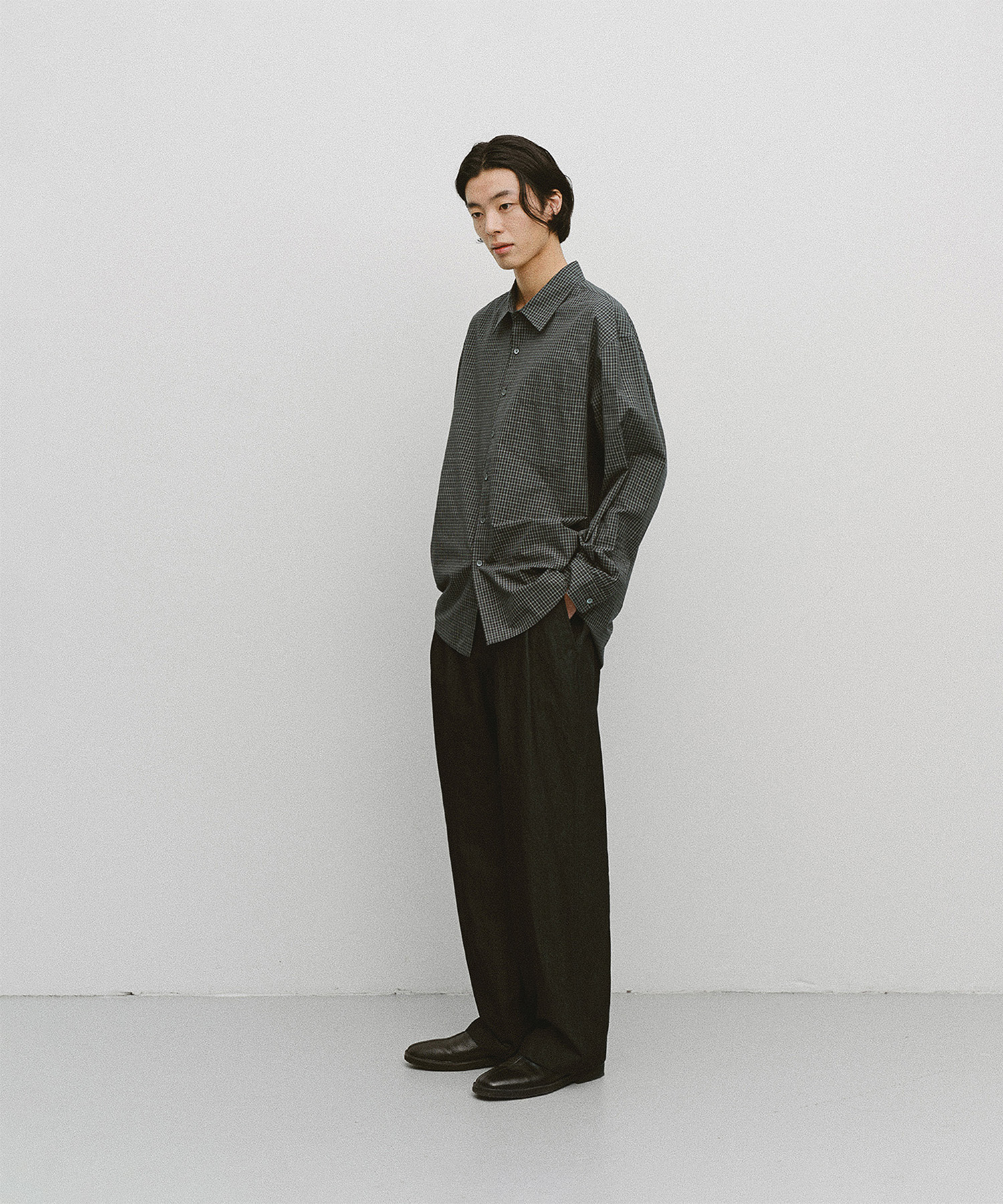 Santiago Officer Denim Pants (Black Denim) - 어나더오피스