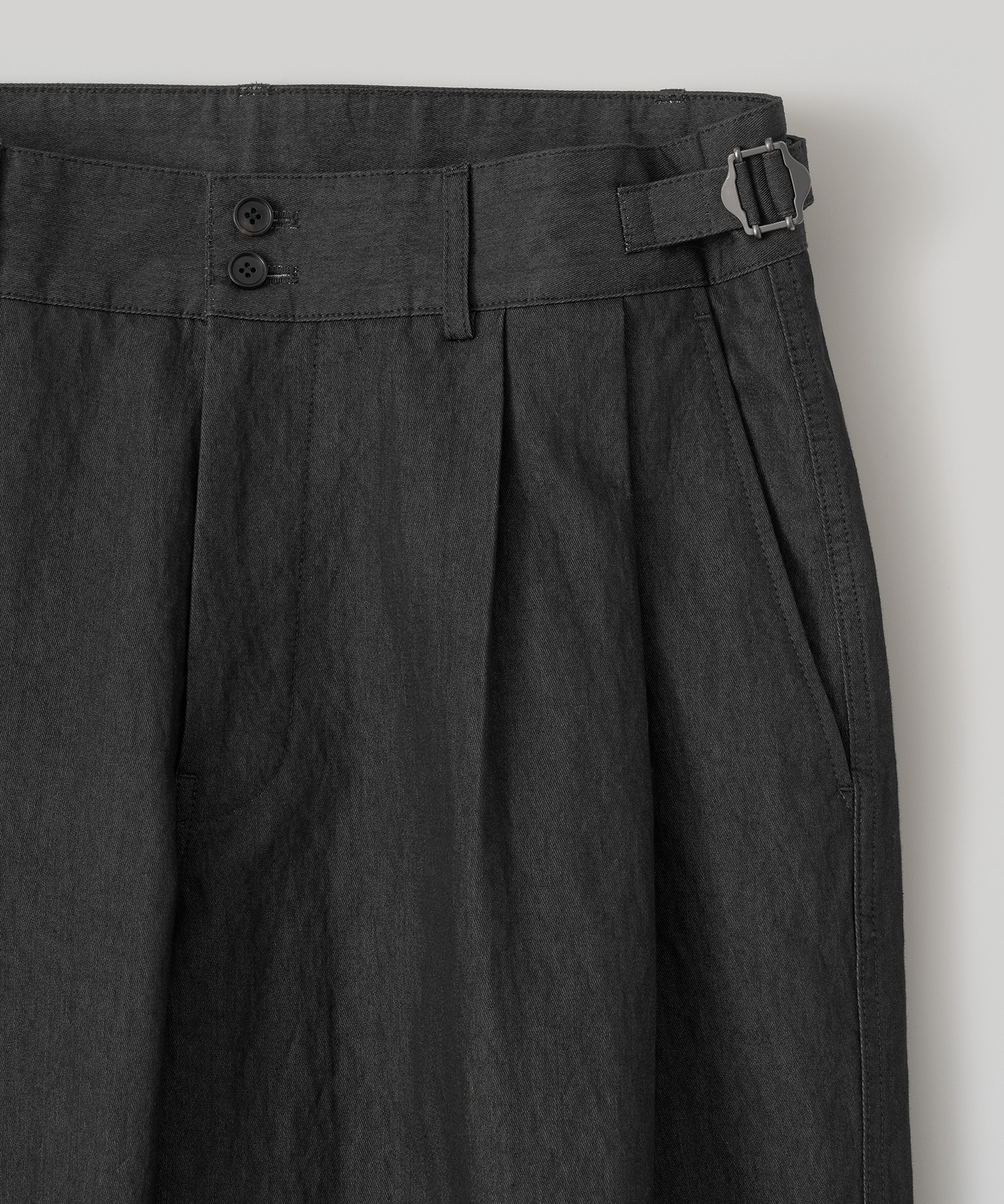 Santiago Officer Denim Pants (Black Denim) - 어나더오피스