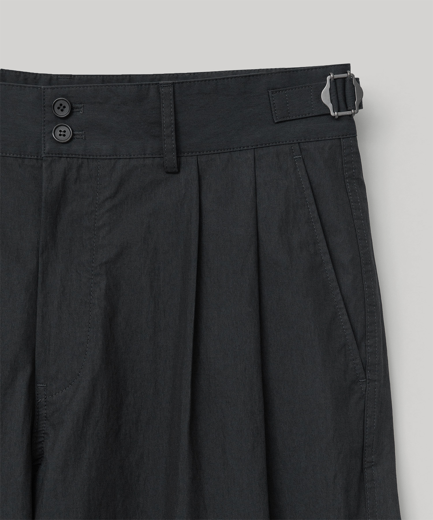 Santiago Officer Pants (Almost Black) - 어나더오피스