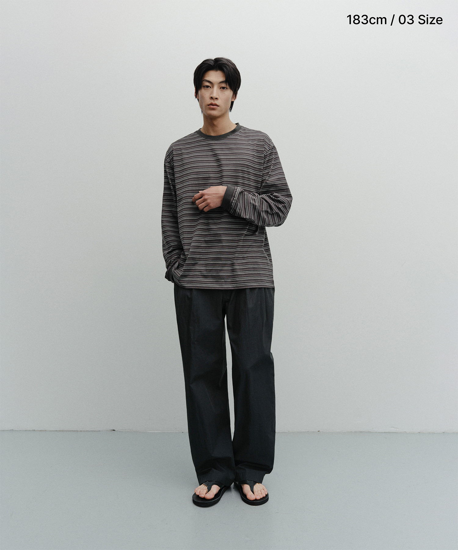 Santiago Officer Pants (Almost Black) - 어나더오피스