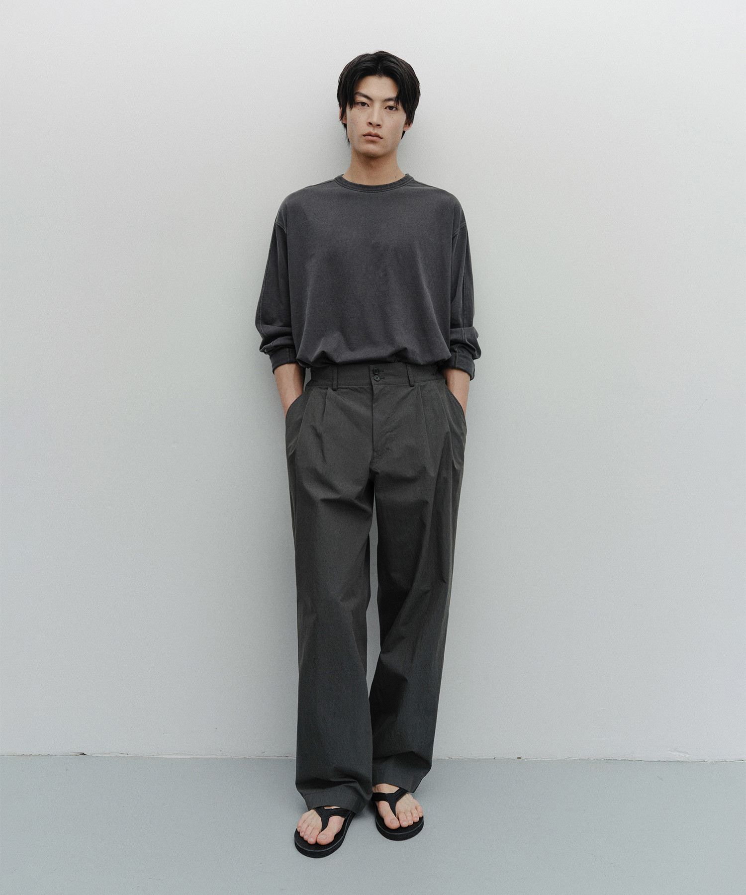 Santiago Officer Pants (Graphite) - 어나더오피스