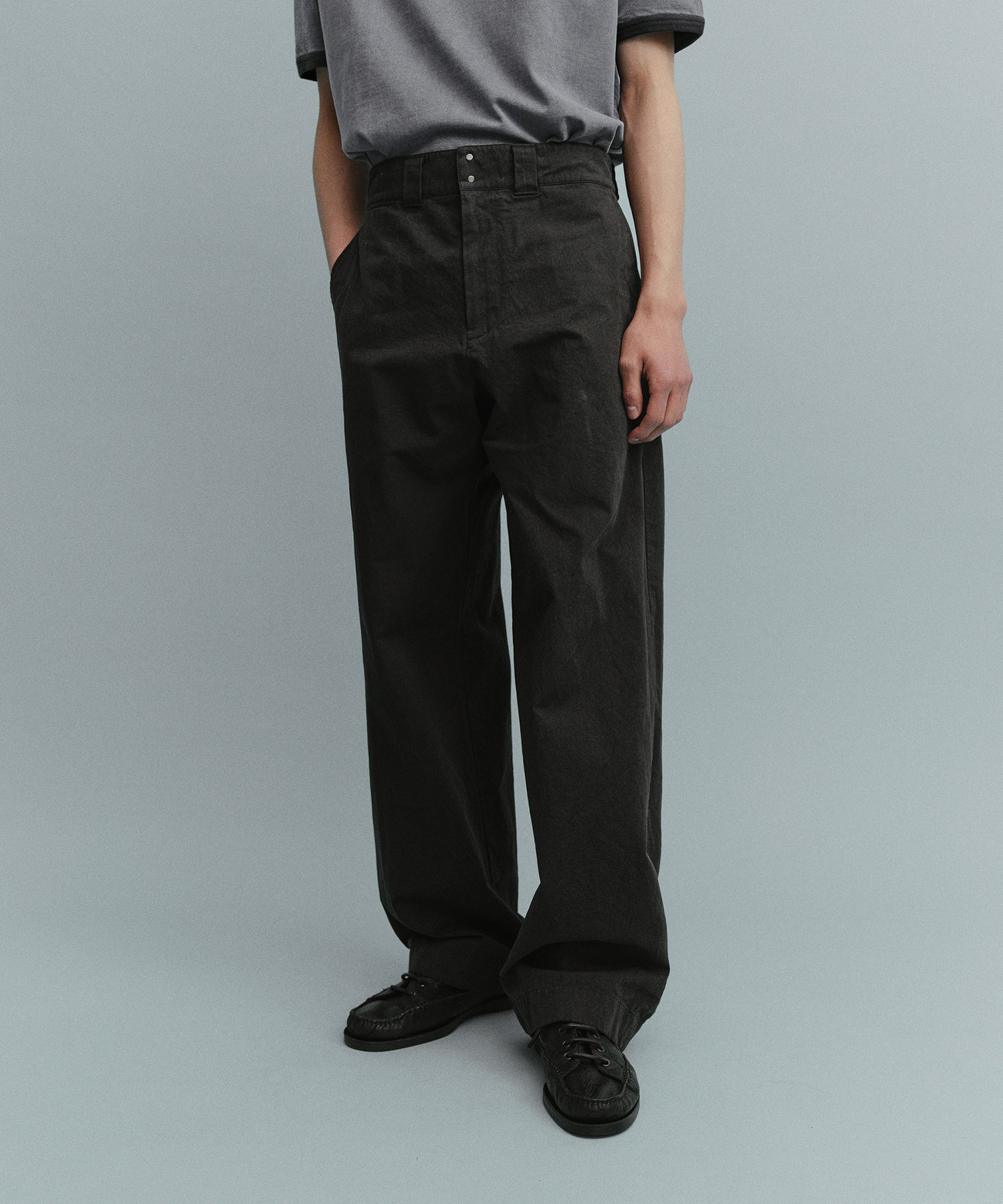 French Officer Pants (Black) - 어나더오피스