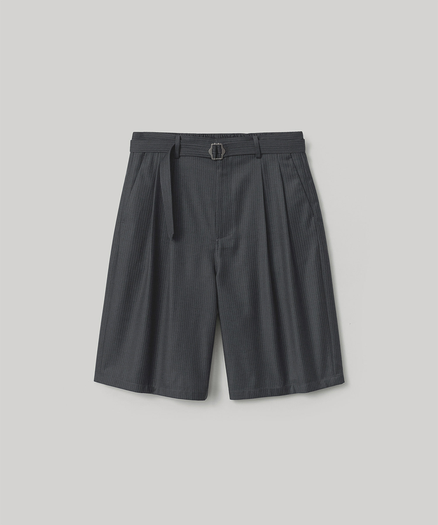 15% Coupon] Hemingway Stripe Bermuda Pants (Heather Charcoal