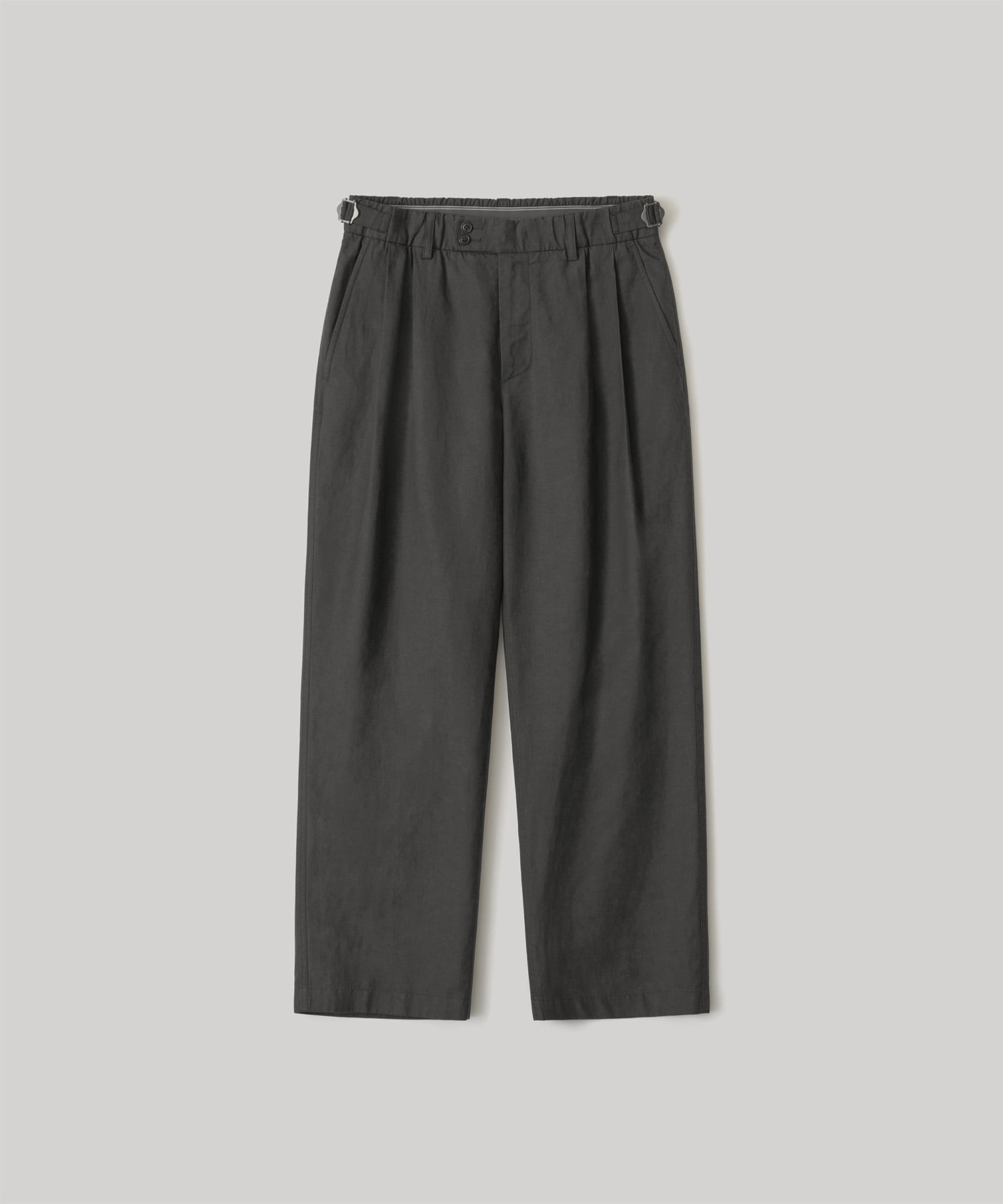 Santiago Linen Pants Flexible (Almost Black) - 어나더오피스