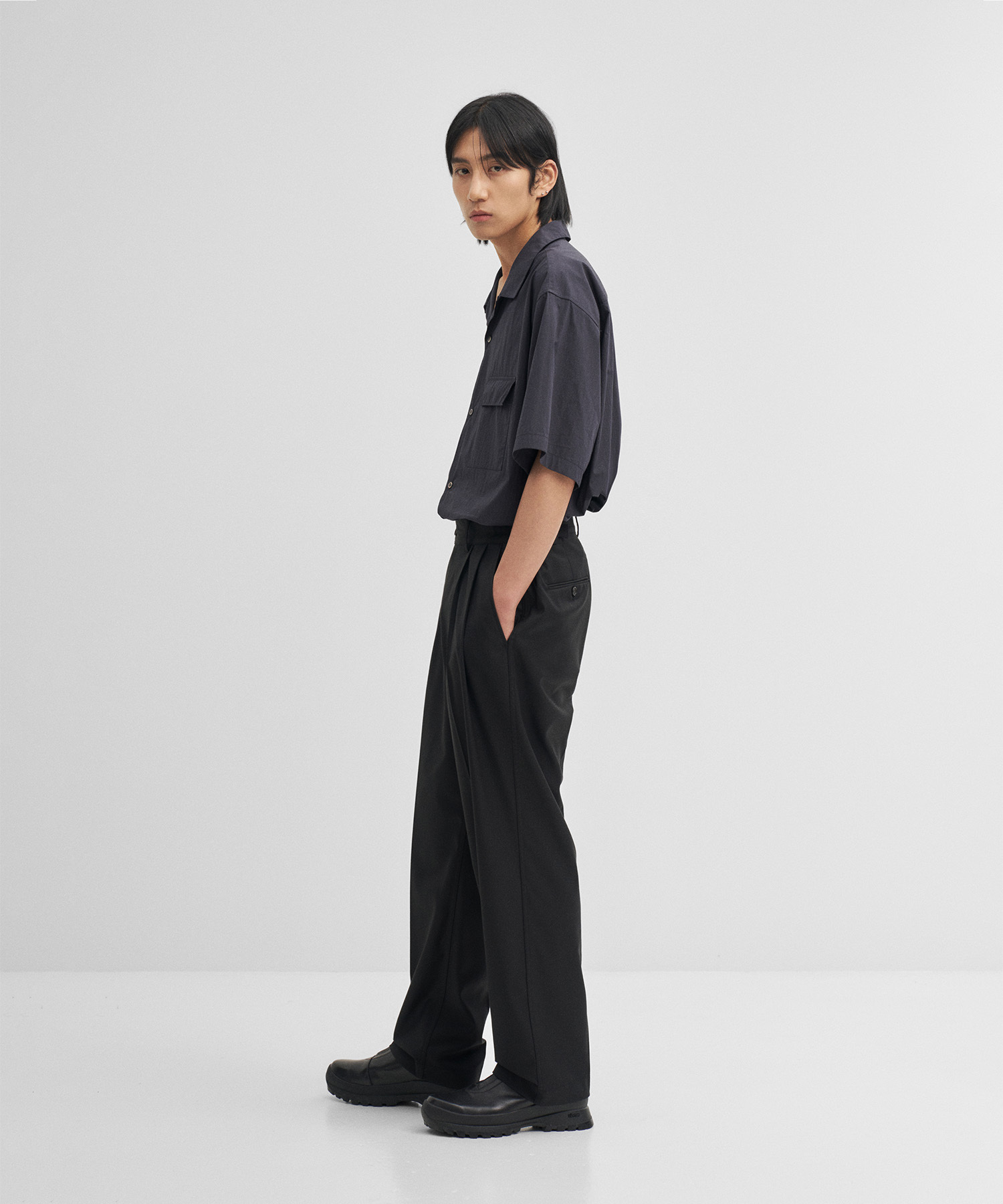 スーツ ANOTHER OFFICE / Santiago Slacks BLACK L MUSINSA | ANOTHER OFFICE Santiago Slacks Standard (Black)