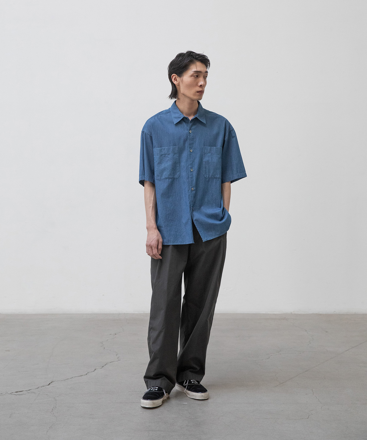 パンツ ANOTHER OFFICE Santiago Officer Pants Santiago Officer Pants (Graphite) - 어나더오피스