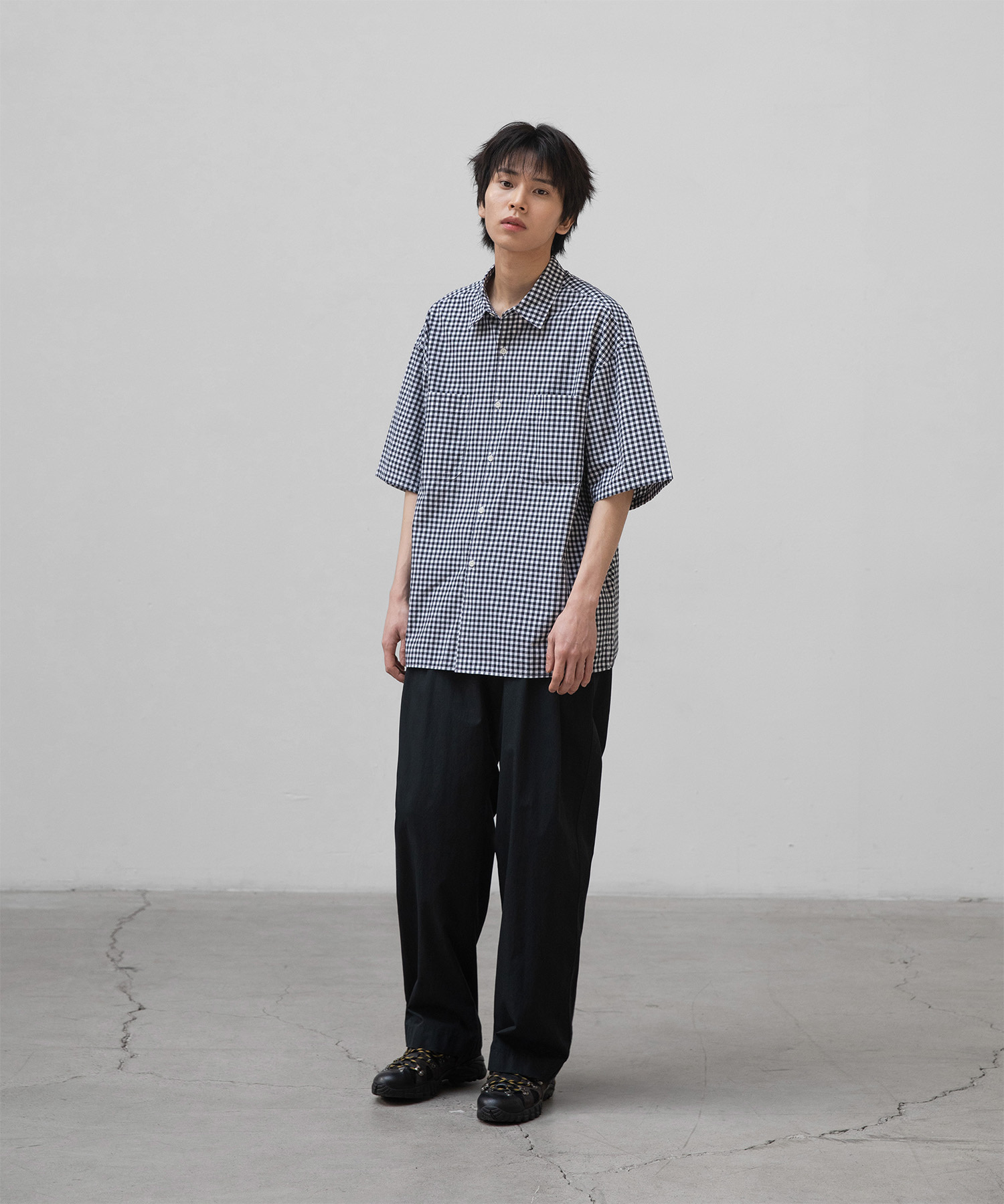 Santiago Officer Pants (Almost Black) | 어나더오피스