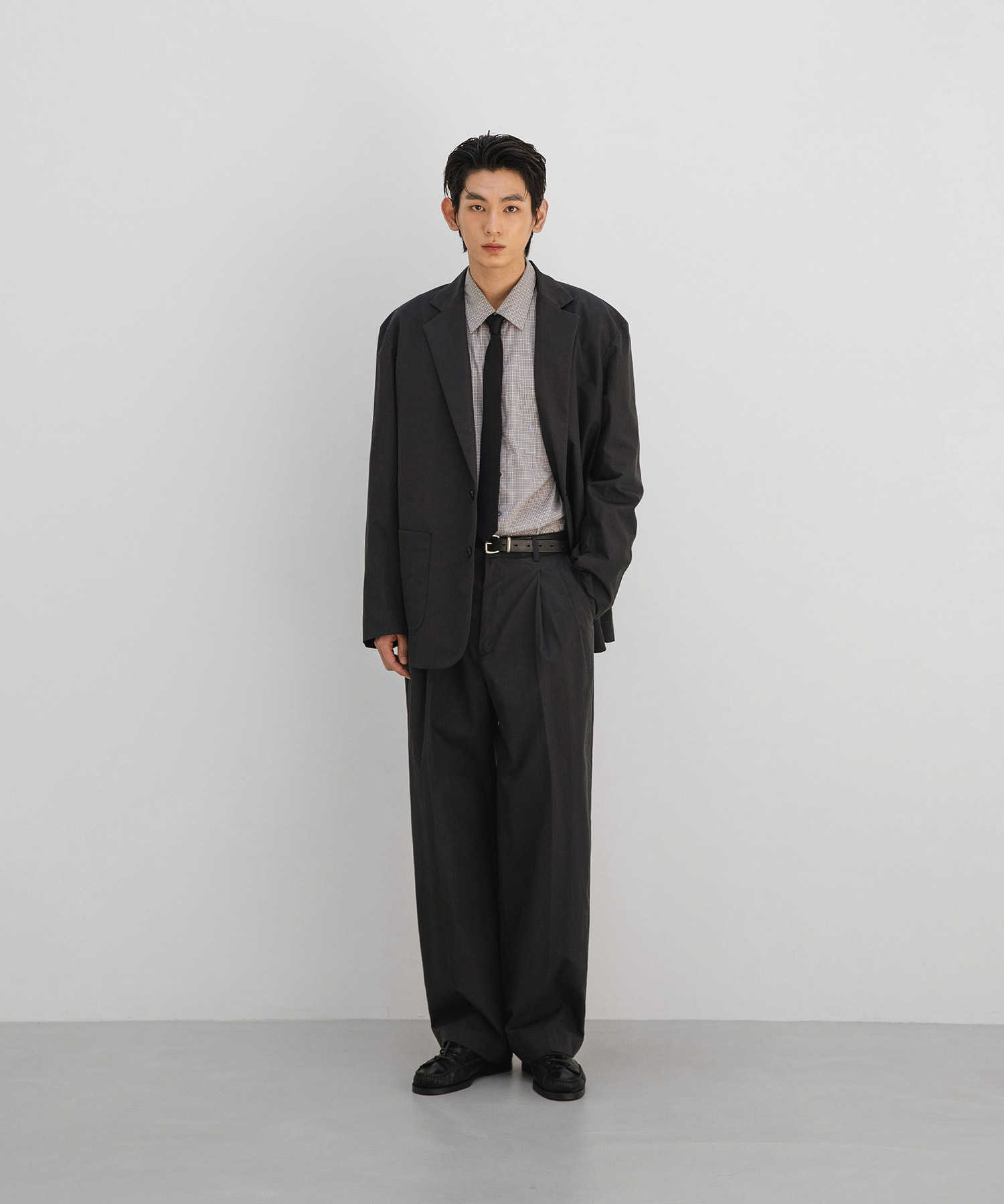 another office/Bonjour 2Tuck Pants//BLK/汚れ有/穴有 ANOTHER OFFICE