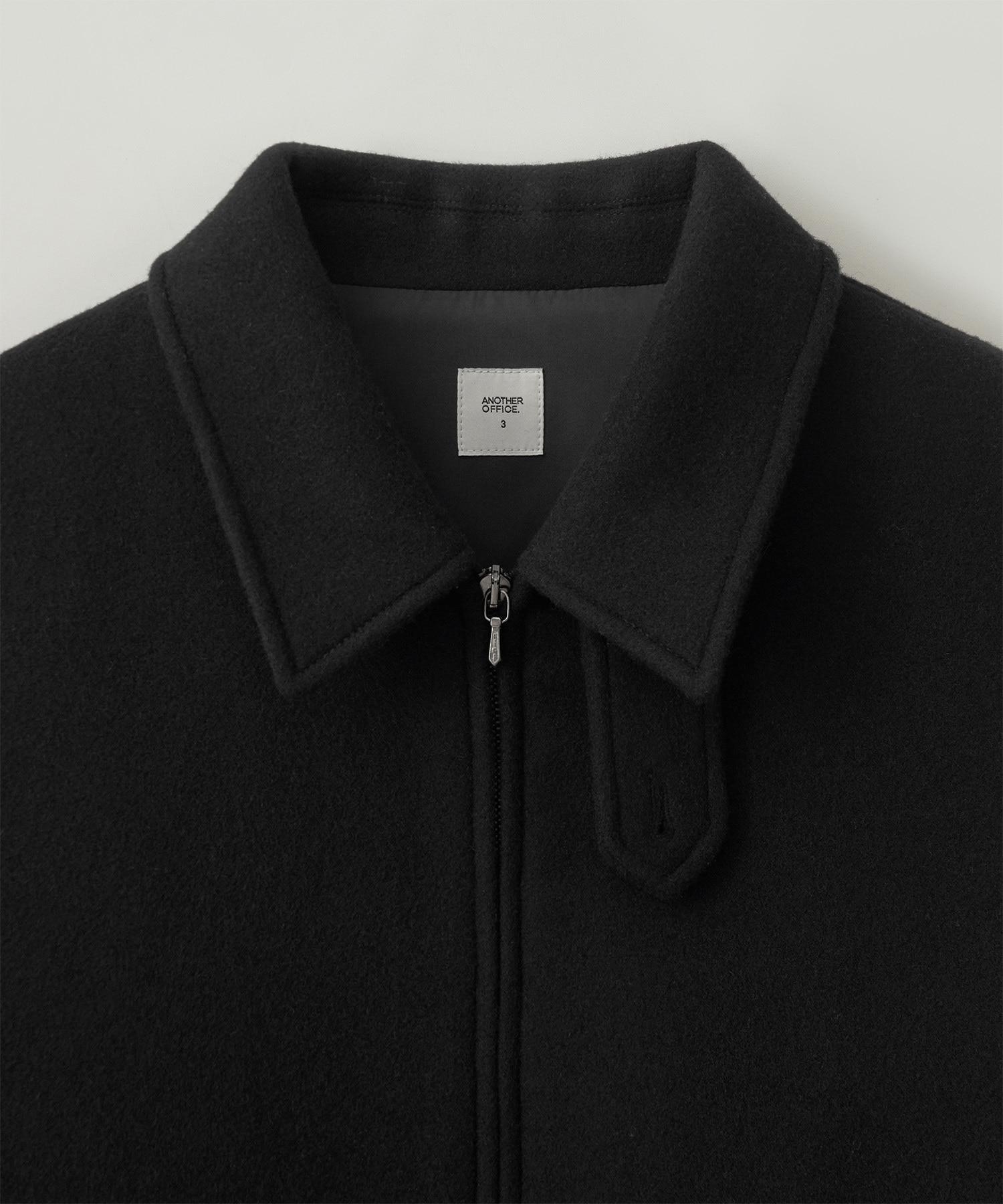 어나더오피스 Volume Blouson (Black) | 울 캐시미어 블루종 자켓