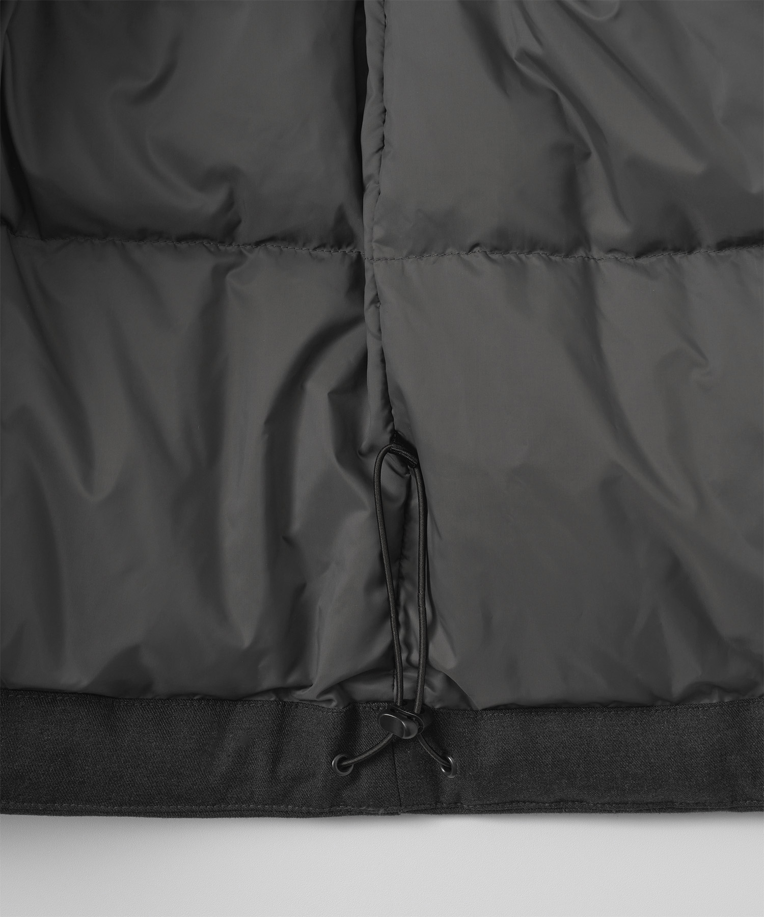 Ample Down Long Coat (Charcoal) - 어나더오피스