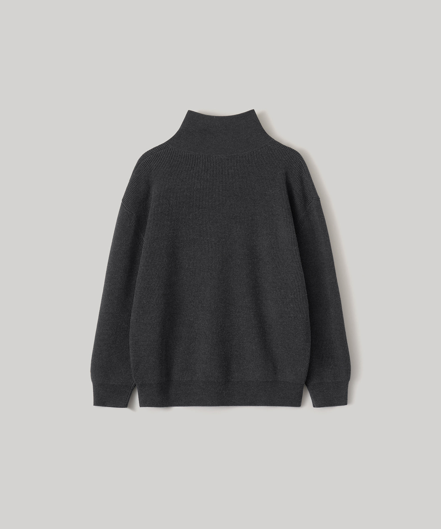 Volume Half Zip-up Knit (Onyx) - 어나더오피스
