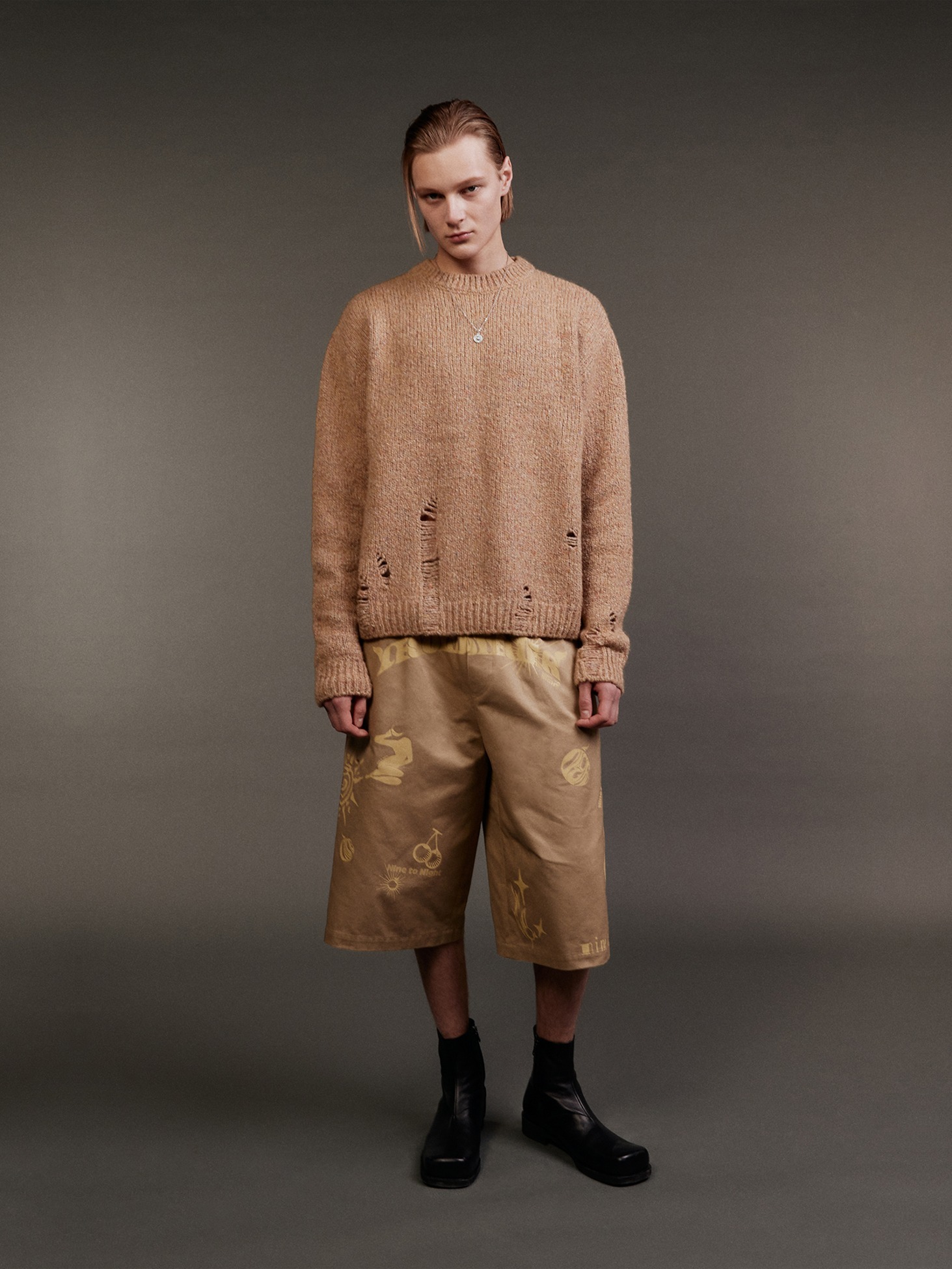 Missed Crewneck Wool Sweater / Beige