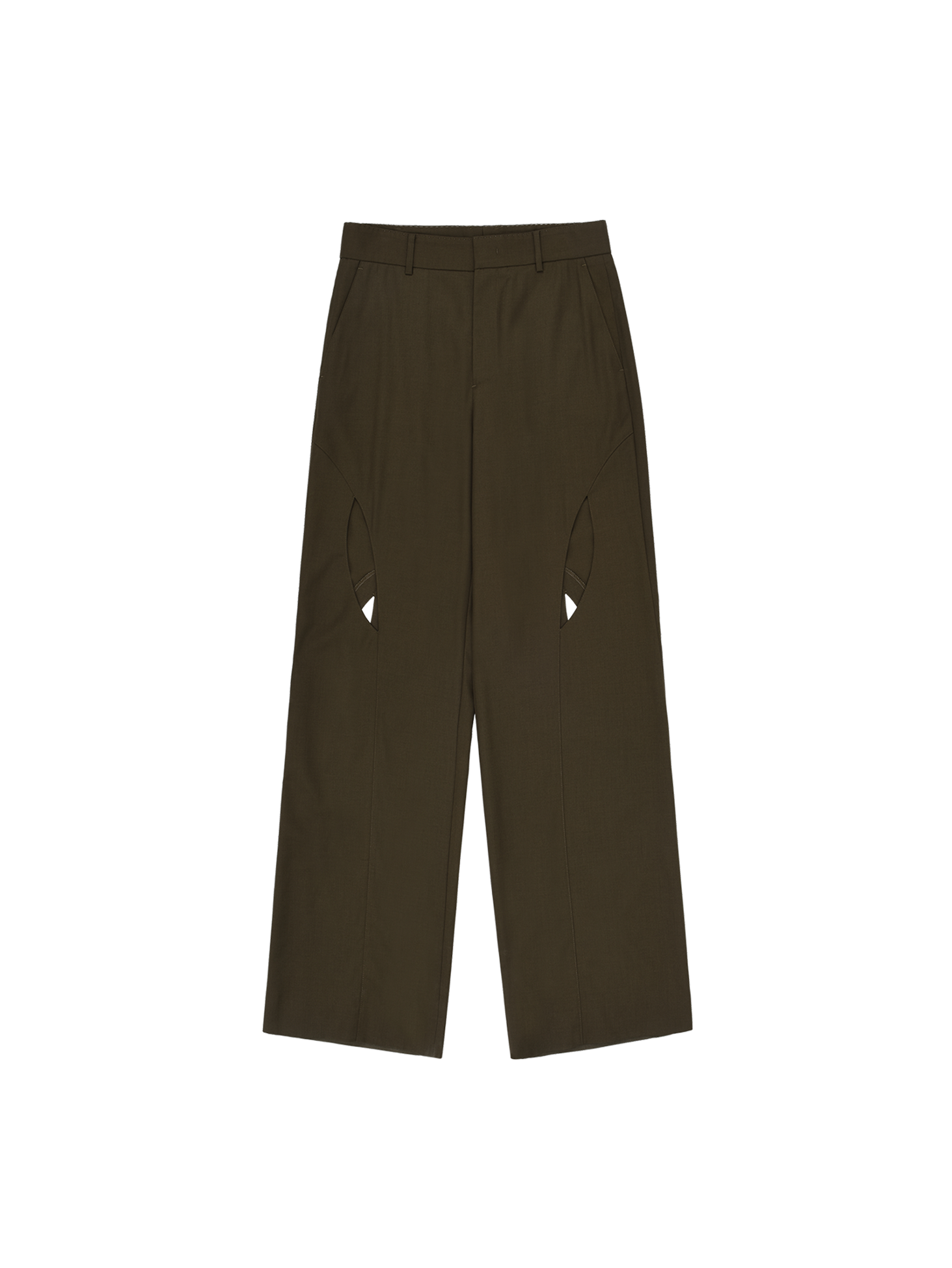 Cut-Out Pants / Brown