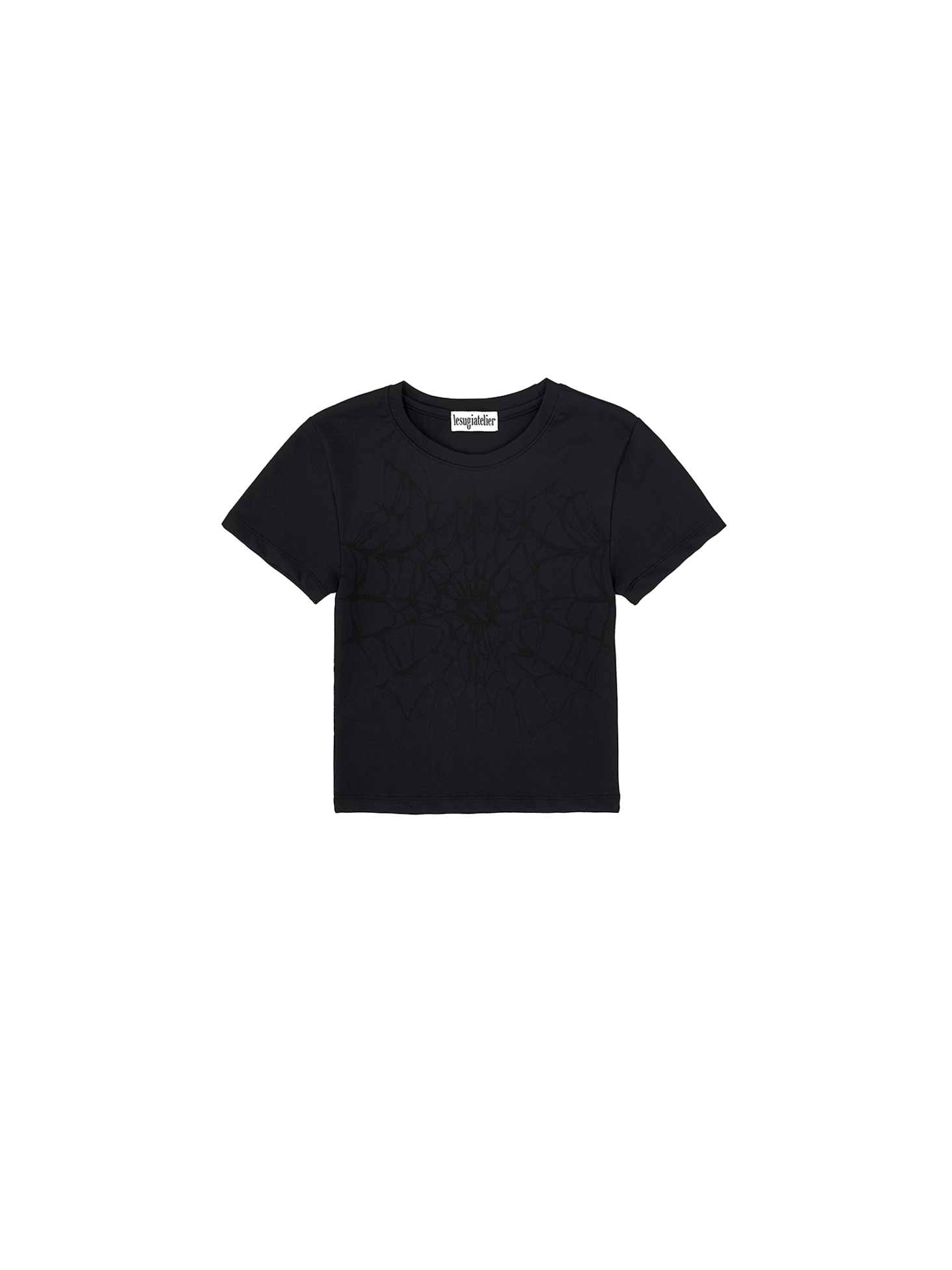 Spider Web Graphic T-Shirt / Black