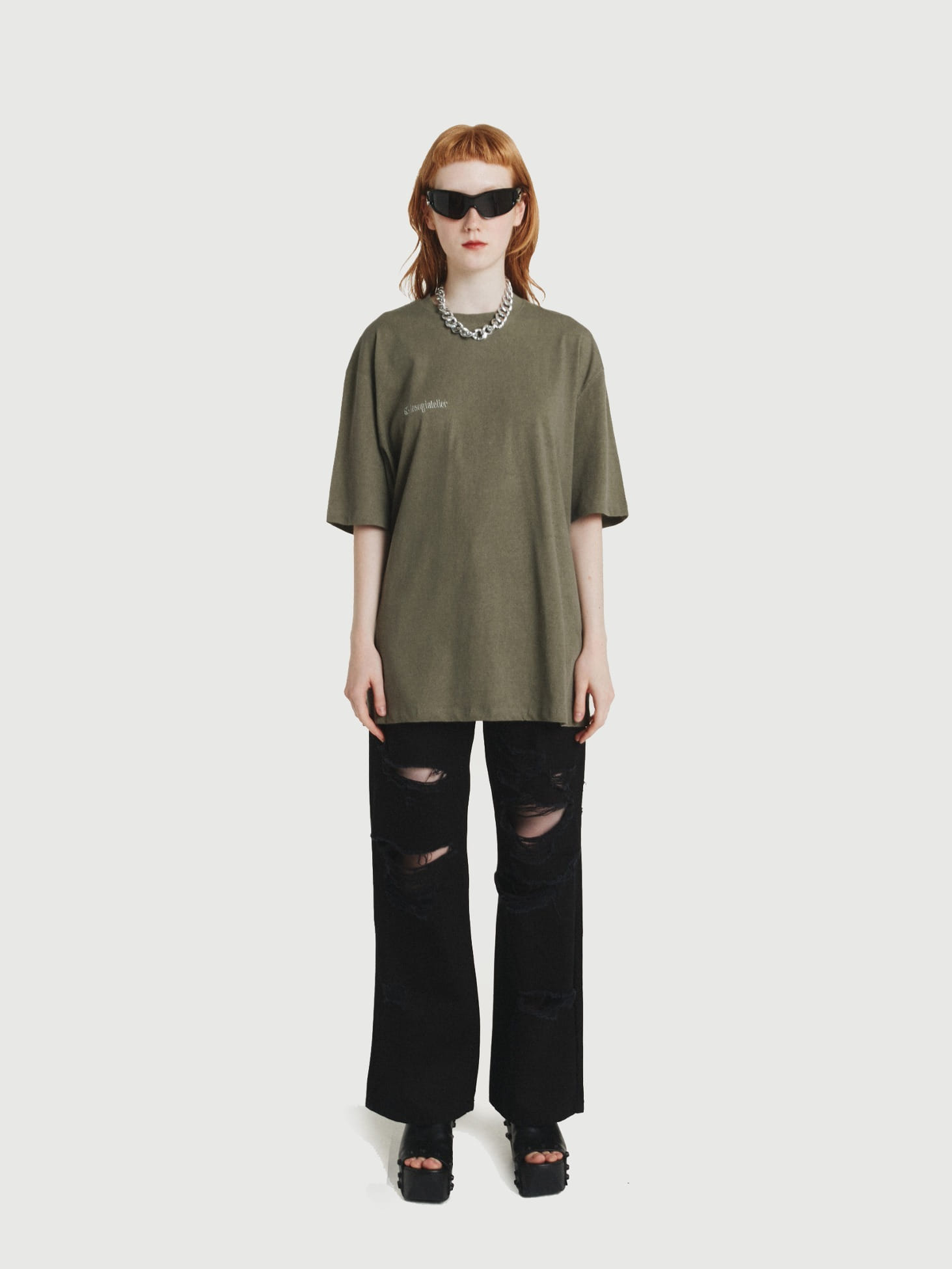 Lesugiatelier Logo T-Shirt / Khaki