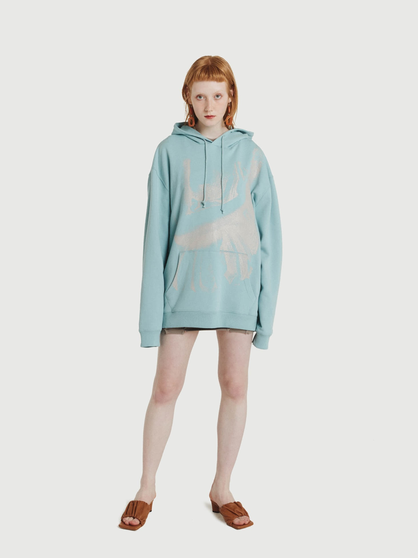 Narcissism Graphic Hoodie / Blue