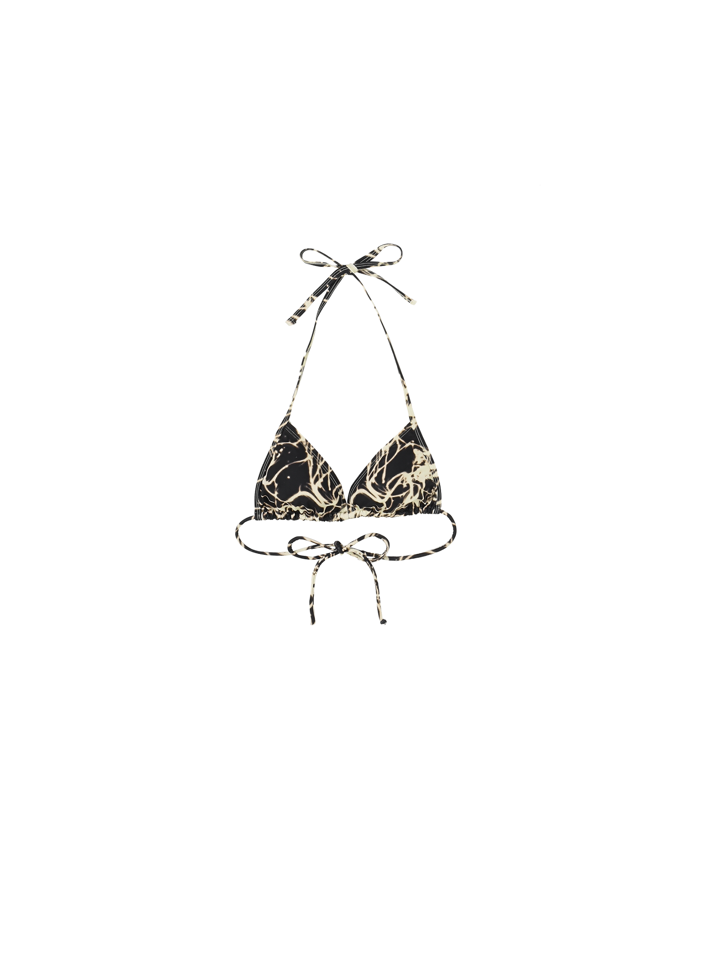 Butterfly Graphic Bikini Top / Black
