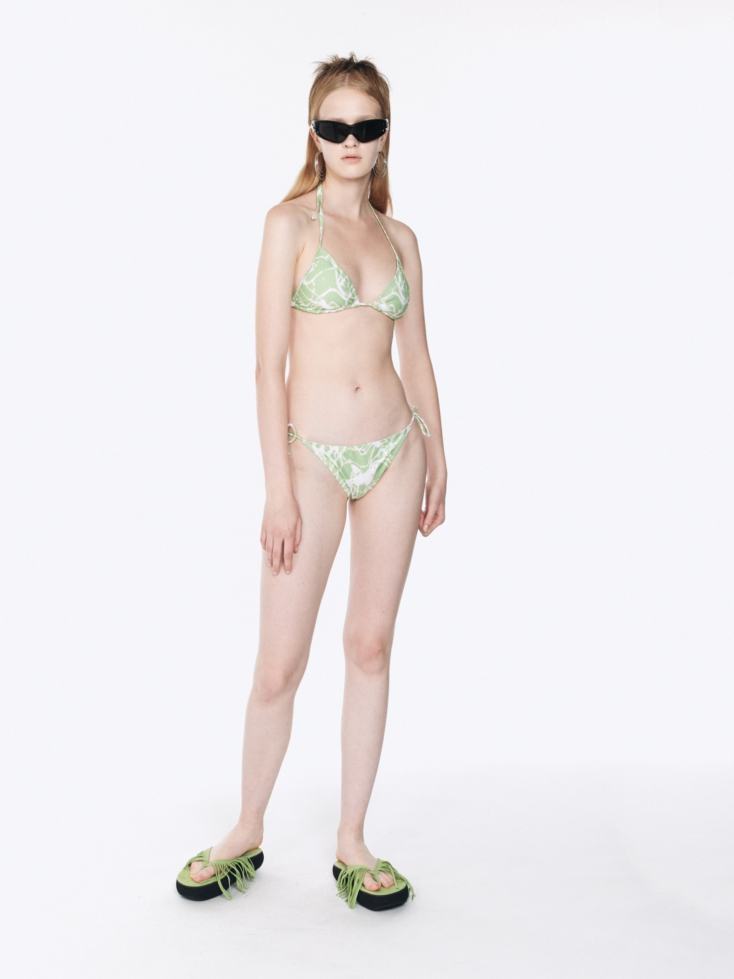 Butterfly Graphic Bikini Bottom / Green