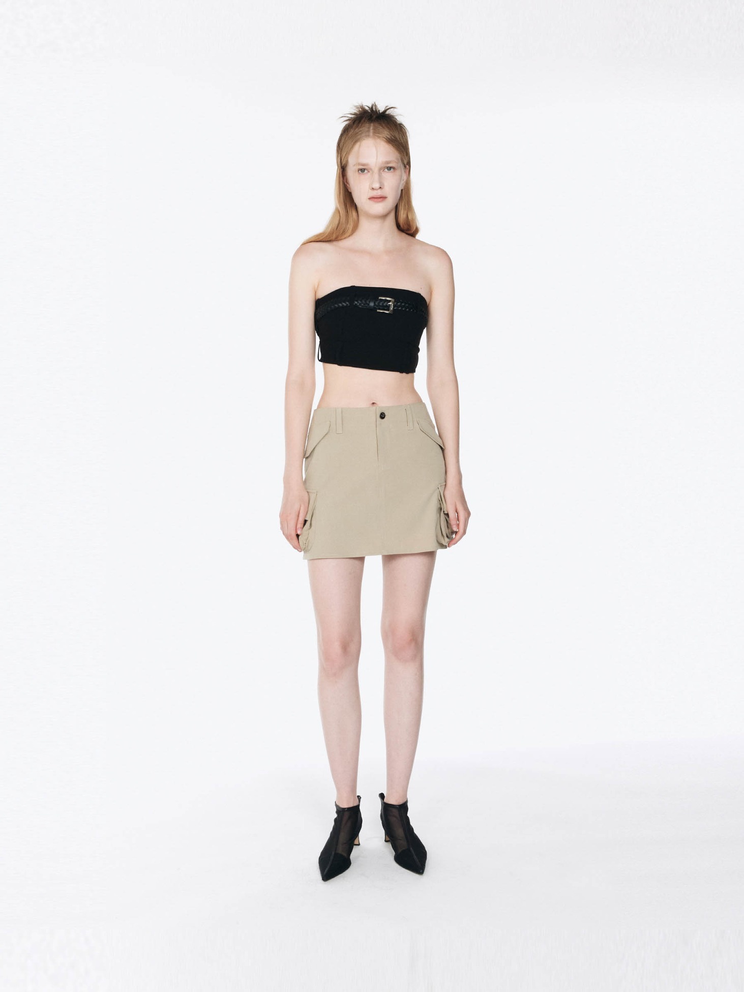 Belted Tank Top / Black