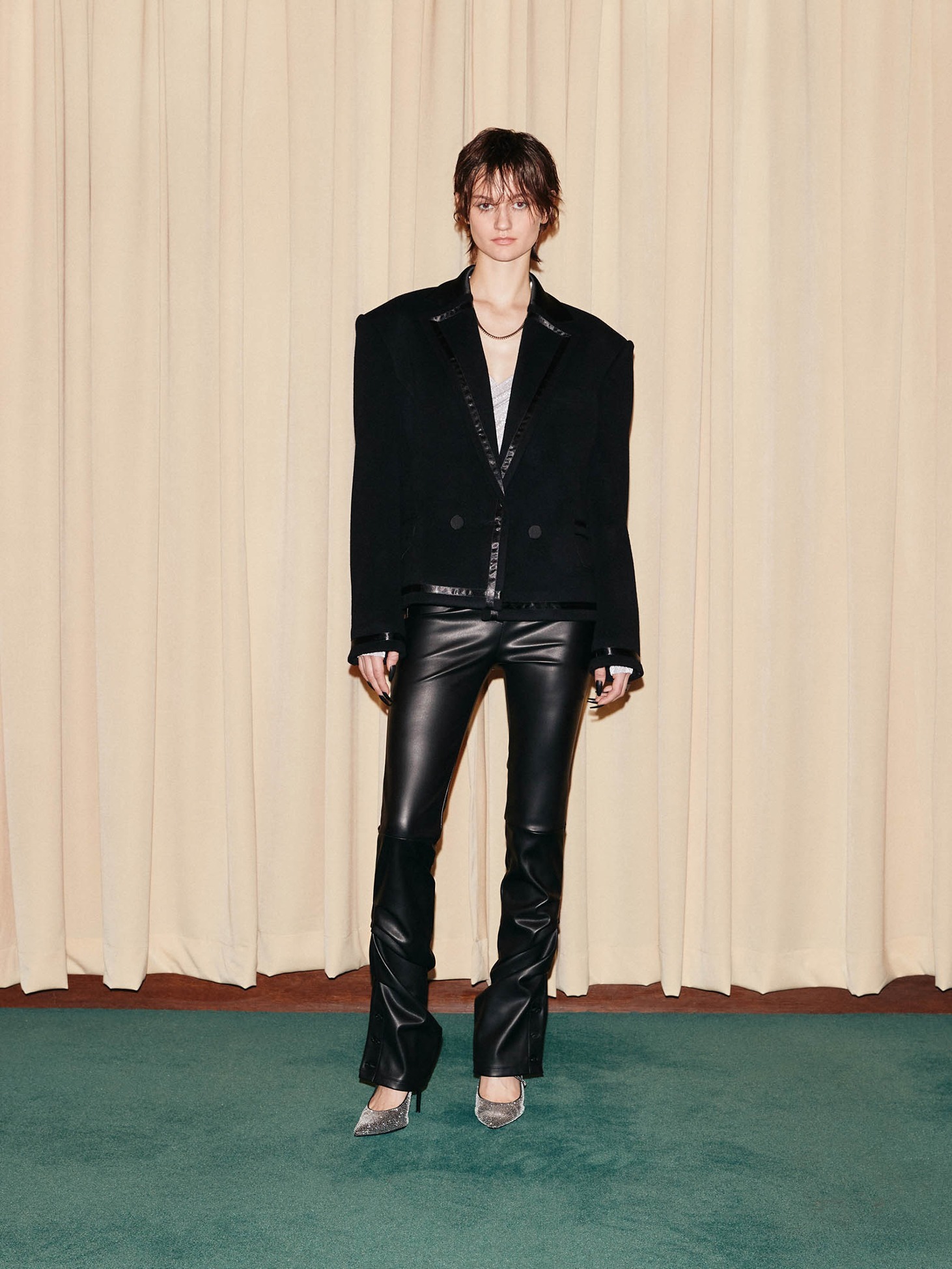 Tuxedo jacket / Black