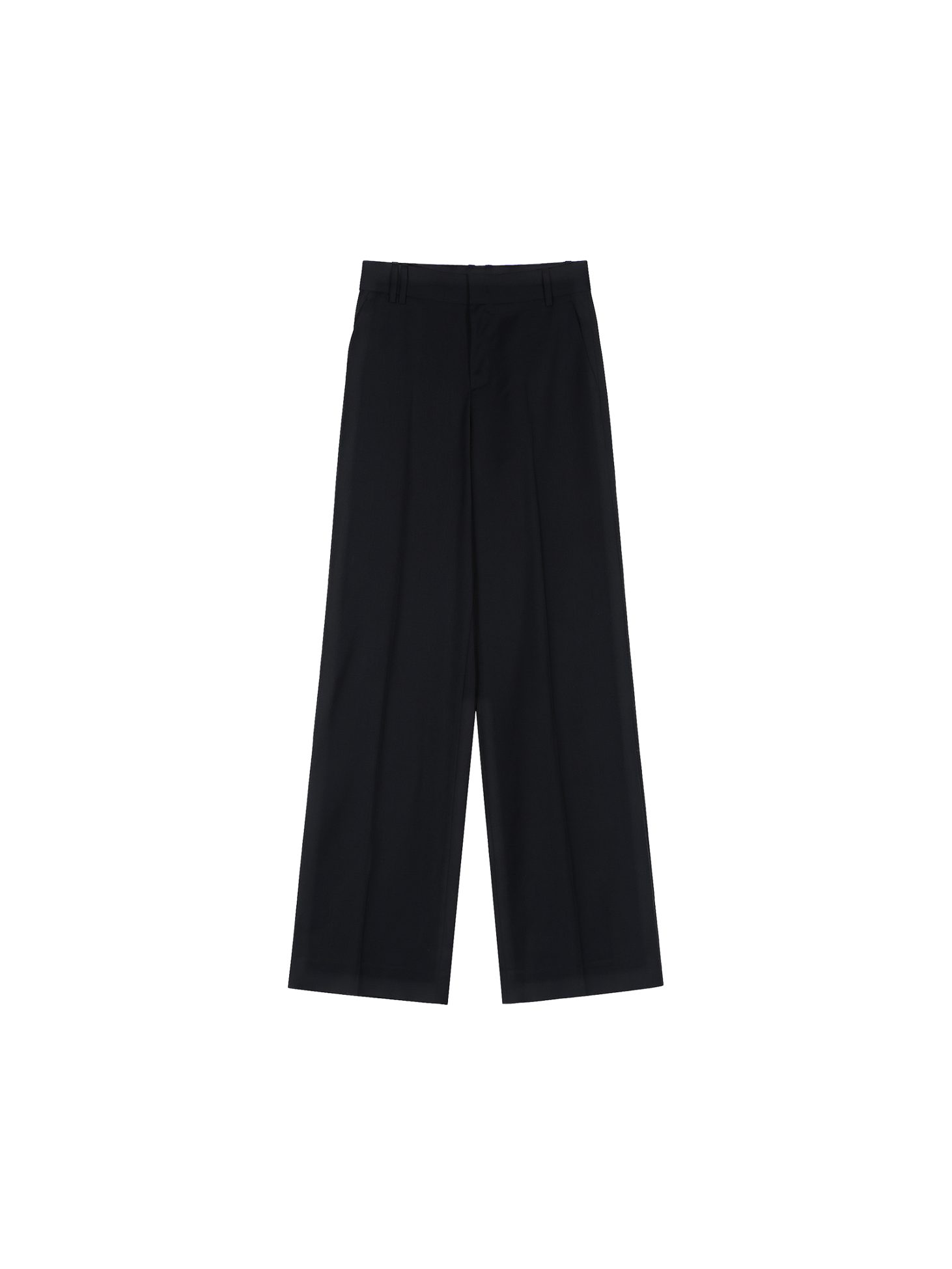 Wool blend tailored trousers / Black