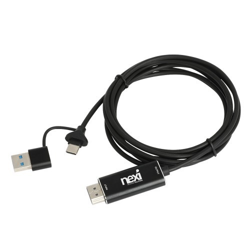 넥시 USB 2.0 C타입 4K HDMI 캡쳐보드 케이블 2M