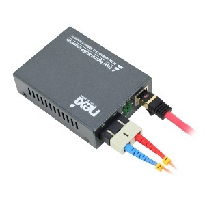 넥시 SC 멀티모드 이더넷 기가비트 광 컨버터 변환기 SFP 광모듈 호환 1Gbps 1기가