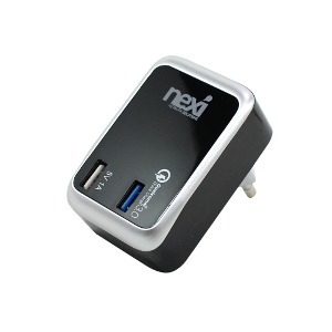 넥시 QC3.0 USB 2포트 고속 충전기