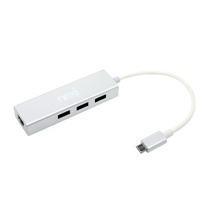 넥시 USB3.1 C타입 기가랜포트 멀티허브