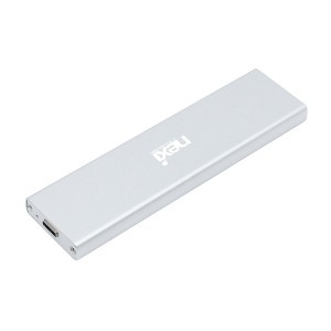 넥시 USB3.1 C타입 NVMe M.2 SSD 외장하드케이스 실버