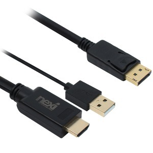 넥시 HDMI to DP 케이블 1.2Ver (유전원)