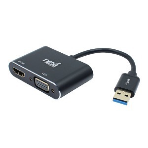 [리퍼제품] 넥시 USB3.0 to HDMI VGA 확장 컨버터