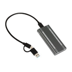 USB C타입 NVMe M.2 SATA 썬더볼트 호환 Gen2 외장 케이스 SSD 리더기