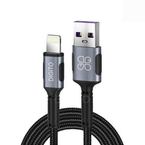 디지토 USB to 8핀 패브릭 고속충전 케이블 1.5M 데이터전송