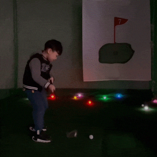 묘한 자체발광 LED 야광 골프공 3p 분실없는 야간 골프공