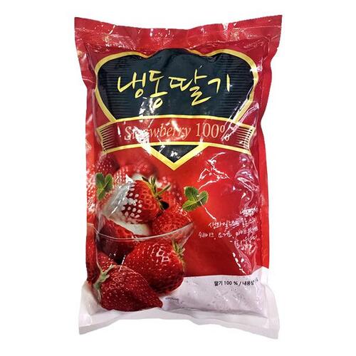 [업체발송] 푸드웰 냉동 딸기 1kg 중국산 3개세트