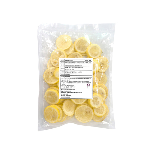 [주말특가]냉동 레몬 슬라이스 500g