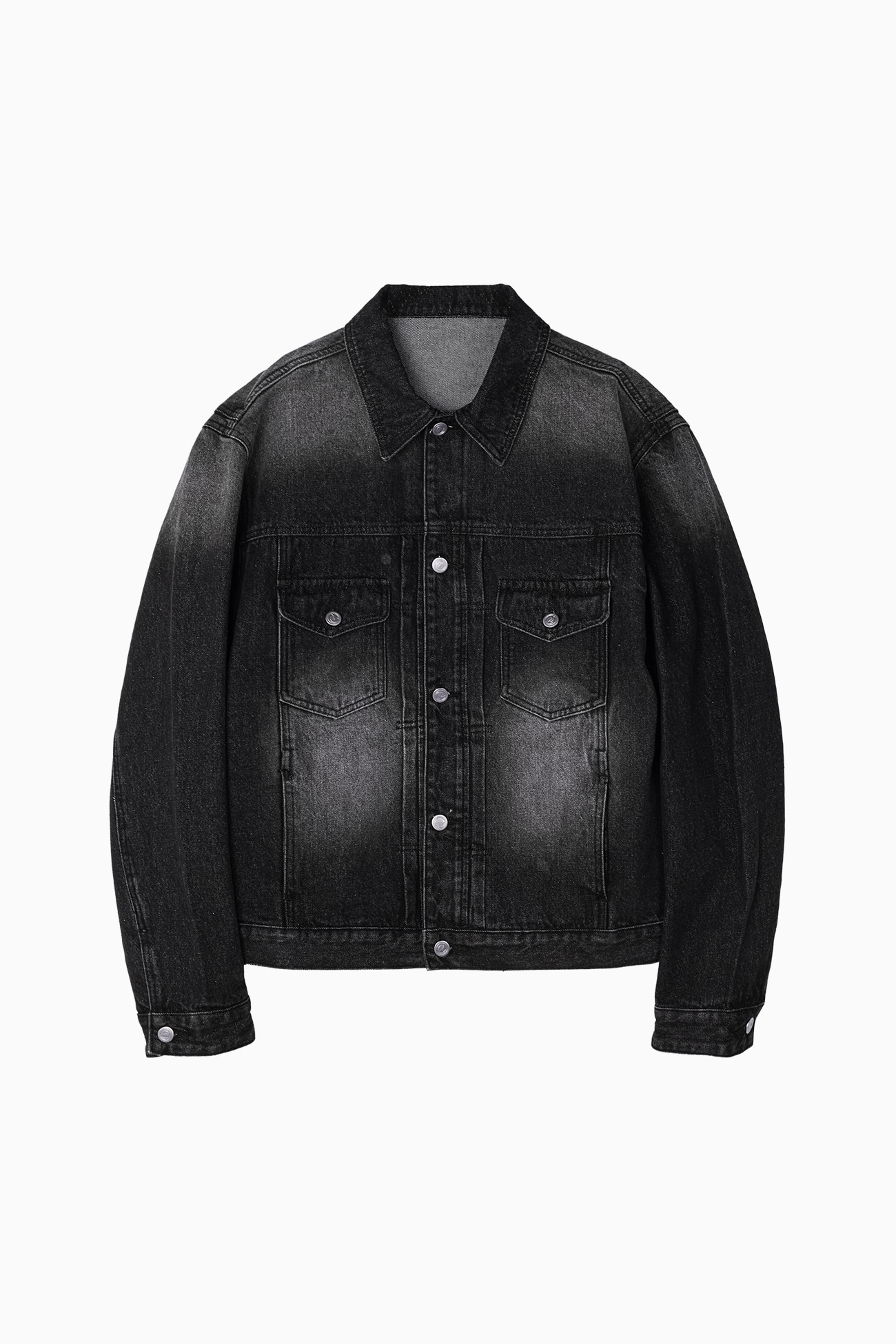 FILCH WASHED DENIM TRUCKER JACKET - DESERT BLACK - NOISE