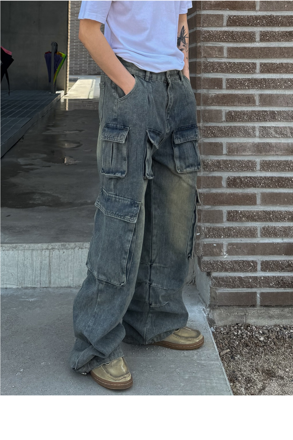 바지 모델 착용 이미지-S1L38