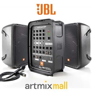 JBL EON 208P 이온 파워드 믹서 스피커 올인원시스템 소규모 버스킹 공연 행사